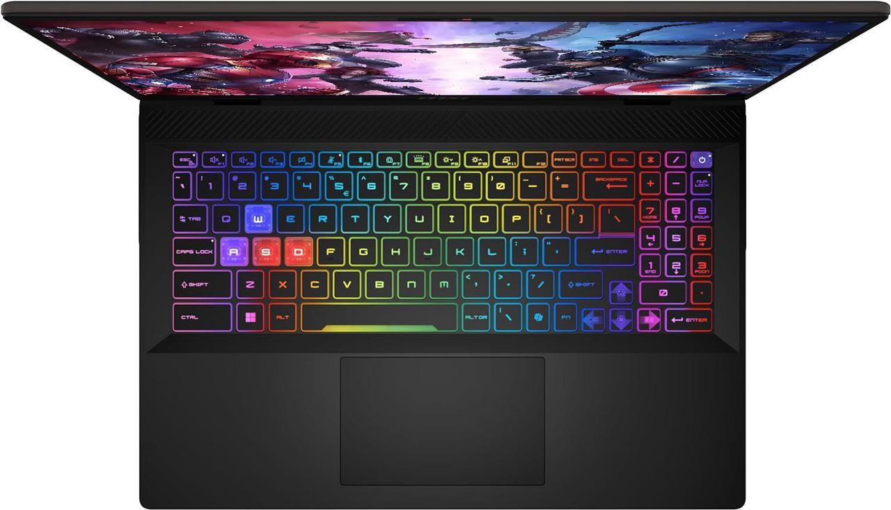 Alt view image 4 of 6 - MSI Sword 16HX 16" 144Hz Gaming FHD+ NVIDIA GeForce RTX 4060 Intel Core i7-14650HX (Beats i9-13900HX) 16GB DDR5 RAM 1TB SSD 24-Zone RGB Backlit Wi-Fi 6E Bluetooth 5.3 Windows 11 Pro | Value Bundle
