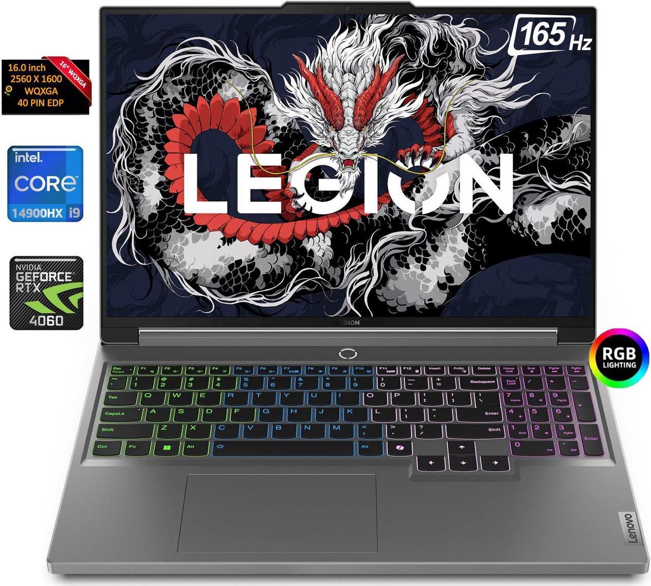 Main image of Lenovo LEGION 5i 16" 165Hz WQXGA Gaming Intel Core i9-14900HX NVIDIA GeForce RTX 4060 32GB DDR5 RAM 2TB SSD RGB Backlit Wi-Fi 6E Bluetooth 5.2 HDMI 2.1 RJ-45 DP 1.4 Windows 11 Pro | Value Bundle