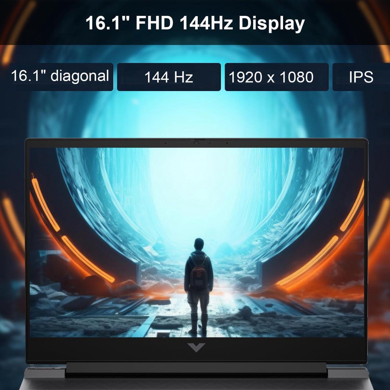 Alt view image 3 of 7 - HP Victus 16.1" FHD Gaming NVIDIA GeForce RTX 4070 GDDR6 AMD Ryzen 7-8845HS (Beats i9-13900HX) 32GB DDR5 RAM 1TB SSD Backlit HDMI 2.1 USB Type C Wi-Fi 6 Bluetooth Webcam Windows 11 Home Silver