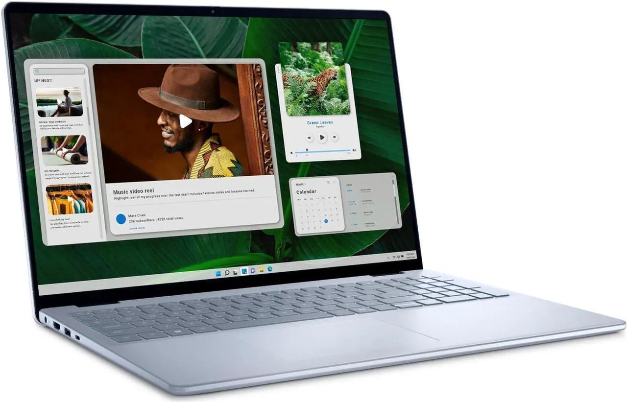 Alt view image 3 of 7 - Dell Inspiron 16" FHD+ Touchscreen Business Intel core 7 150U (Beats i7-1355U) 32GB DDR5 RAM 1TB SSD Intel Graphics Wi-Fi 6E Bluetooth 5.3 HDMI USB-C 3.2 Backlit Fingerprint Windows 11 Pro Ice Blue