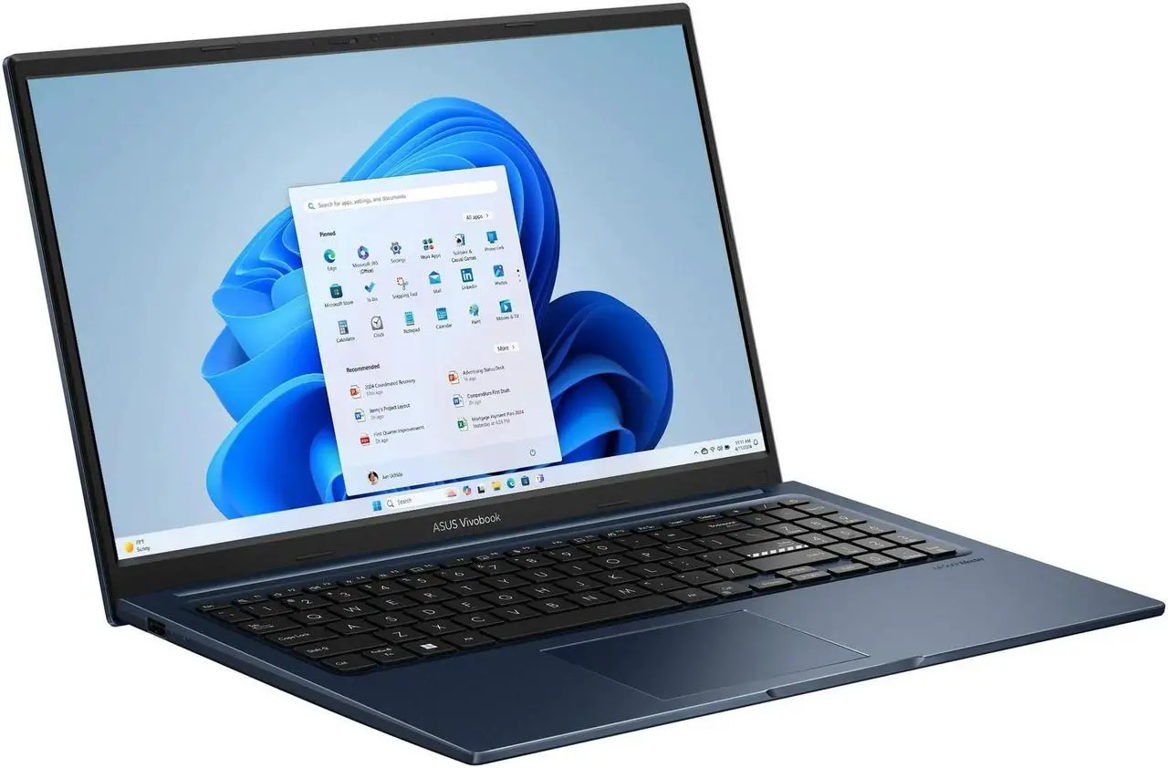 Alt view image 3 of 7 - ASUS Vivobook 15.6" Full HD Laptop Intel core i5-1235U (Beats i7-1165G7) 40GB RAM 2TB SSD Wi-Fi Bluetooth HDMI 1.4 USB-C 3.2 Webcam HD Long Battery life Windows 11 Pro Blue | Valued Gift Set