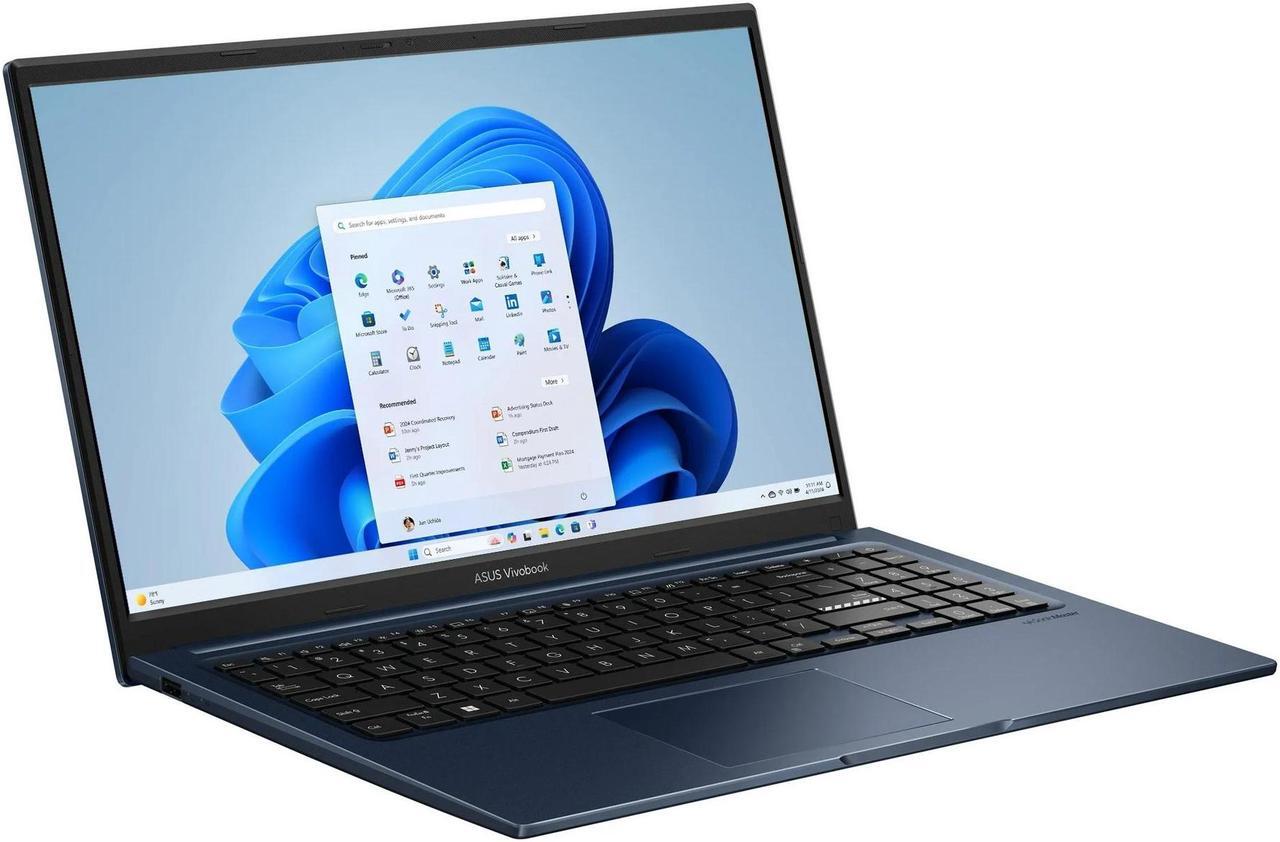 Alt view image 3 of 7 - ASUS Vivobook 15.6" Full HD Laptop Intel core i5-1235U (Beats i7-1165G7) 16GB RAM 512GB SSD Wi-Fi Bluetooth HDMI 1.4 USB-C 3.2 Webcam HD Long Battery life Windows 11 Pro Blue | Valued Gift Set