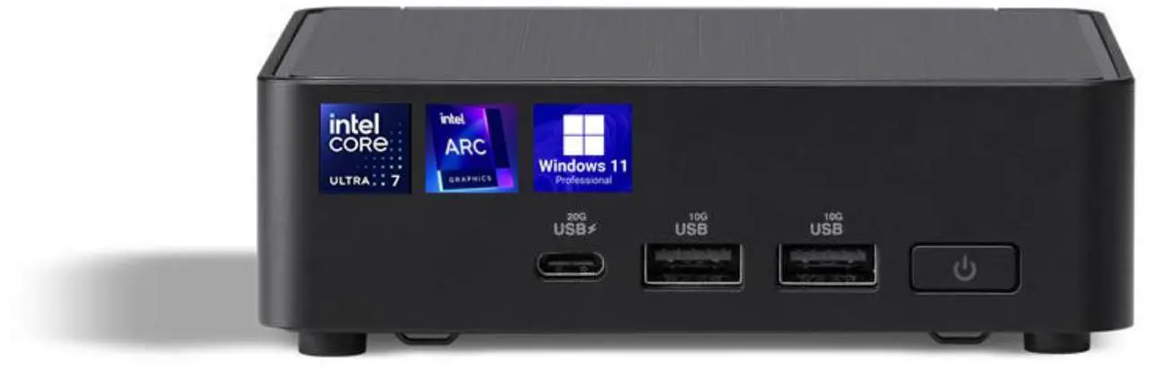 Main image of ASUS NUC 14 Pro Slim Mini PC Intel Core Ultra 7 155H Intel Arc Graphics 32GB DDR5 RAM 512GB PCIe SSD Thunderbolt 4 Wi-Fi 6E  Bluetooth 5.3 Support 8K / 4K Quad Monitors Windows 11 Pro | VESA Mount