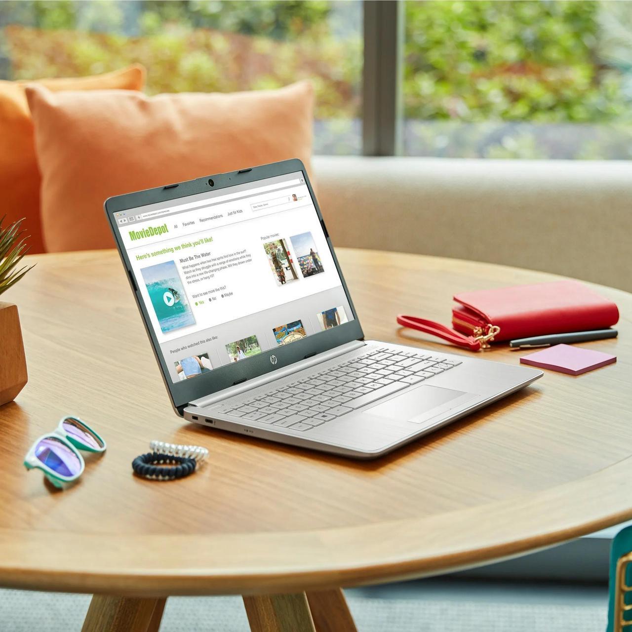 Alt view image 6 of 7 - HP 14" HD Everyday Laptop Intel Celeron N4120 16GB RAM 64GB eMMC (1 Year Microsoft 365 Included) Intel UHD Webcam Long Battery (11-hour) Wi-Fi 5 Bluetooth USB-C HDMI Windows 11 Home Silver | Gift Set