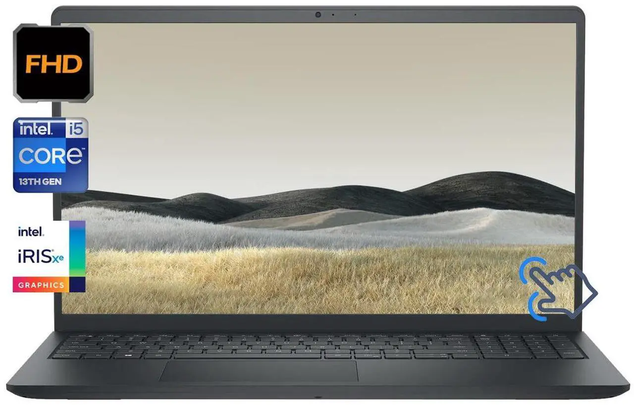 Main image of Dell Inspiron 15.6" FHD Touchscreen Business Intel Core i5-1335U (Beat i7-1255U) Iris Xe Graphics 32GB RAM 1TB SSD HDMI 1.4 Wi-Fi 6 Bluetooth Webcam USB-C 3.2 Windows 11 Pro Black | Value Gift Set