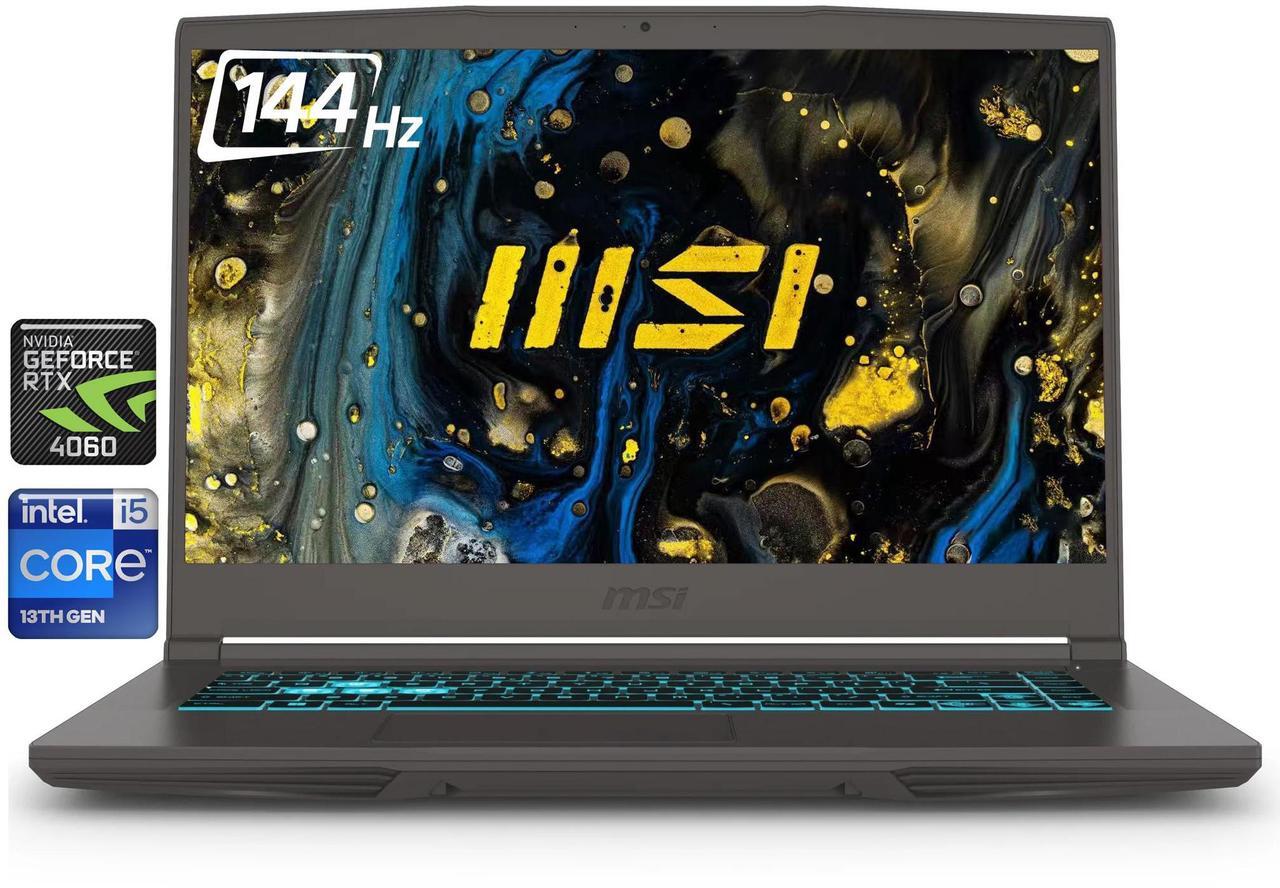 Main image of MSI Thin 15.6" FHD 144Hz Gaming Laptop NVIDIA GeForce RTX 4060 Intel Core i5-13420H (Beat i7-12650H) 32GB RAM 1TB SSD WiFi 6E Bluetooth 5.3 Backlit KB Webcam HDMI USB-C RJ45 Windows 11 Home Gray