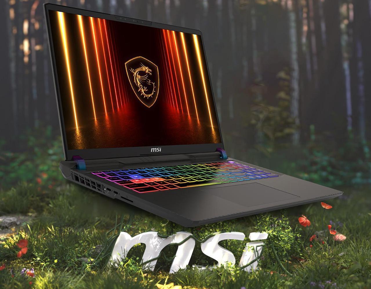 Alt view image 2 of 7 - MSI Vector 16 HX AI 16" 144Hz FHD+ Gaming NVIDIA GeForce RTX 5070 Ti 12GB GDDR7 Intel Core Ultra 7 255HX 32GB DDR5 RAM 1TB SSD RGB Backlit Wi-Fi 6E Bluetooth 5.3 Thunderbolt 5 HDMI 2.1 Win 11 Pro Gray