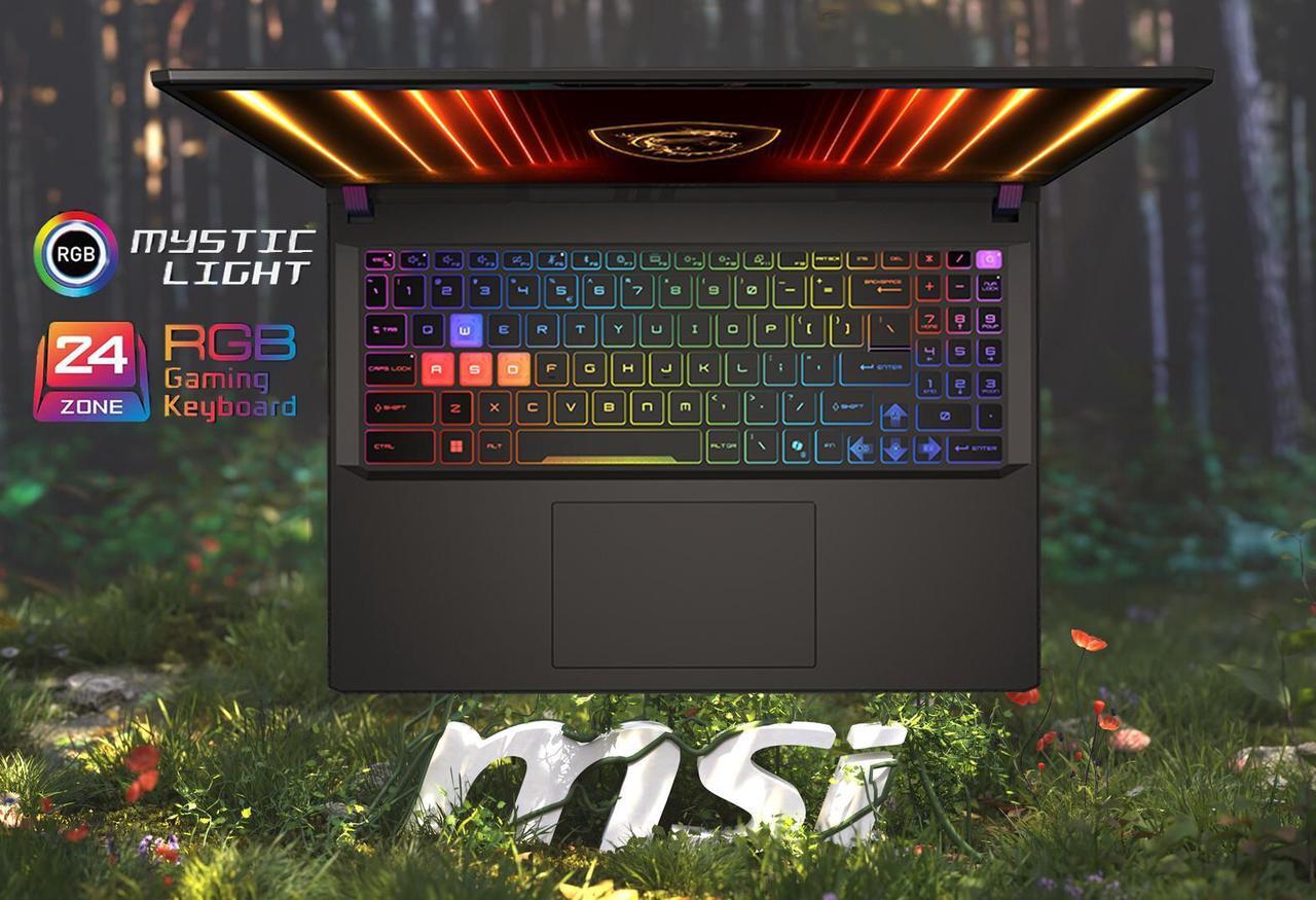Alt view image 4 of 7 - MSI Vector 16 HX AI 16" 144Hz FHD+ Gaming NVIDIA GeForce RTX 5070 Ti 12GB GDDR7 Intel Core Ultra 7 255HX 32GB DDR5 RAM 1TB SSD RGB Backlit Wi-Fi 6E Bluetooth 5.3 Thunderbolt 5 HDMI 2.1 Win 11 Pro Gray