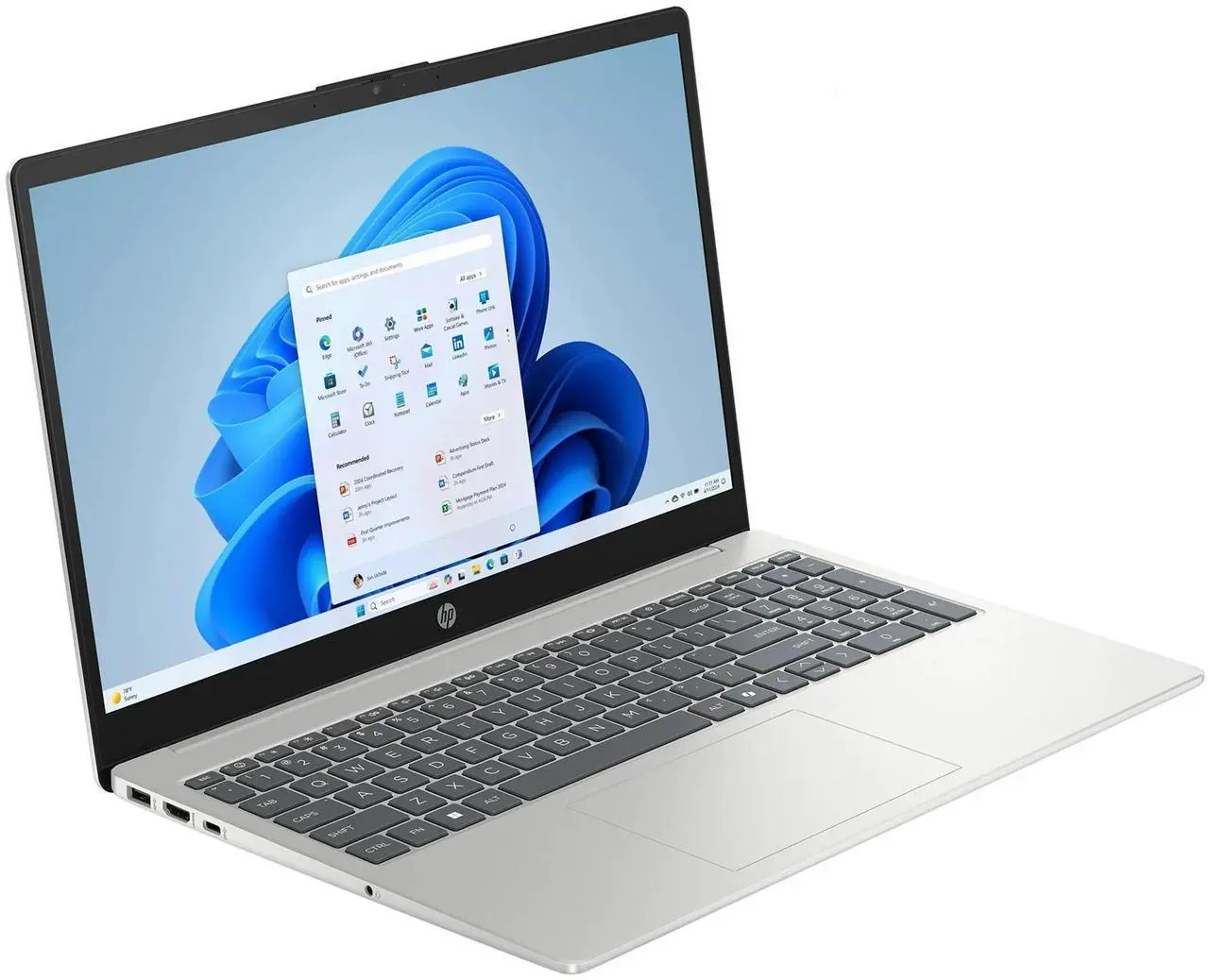 Alt view image 3 of 7 - HP 15.6" IPS FHD Touchscreen Business and School Laptop Intel core i5-1334U (Beat i7-1255U) 16GB RAM 1TB SSD Intel Iris Xe Graphics HDMI USB-C Long battery life AI Copilot Windows 11 Home Silver