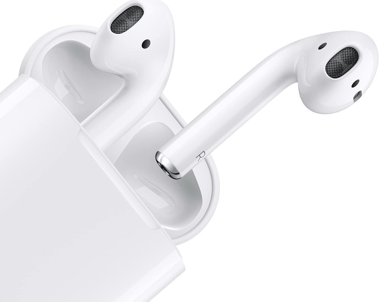 Alt view image 3 of 6 - Apple AirPods 2 (2nd Generation) In-Ear Wireless Earbuds with Wired Charging Case Included, Bluetooth Headphones for iPhone