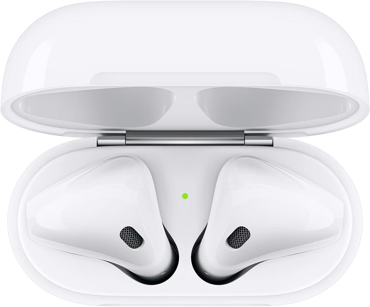 Alt view image 4 of 6 - Apple AirPods 2 (2nd Generation) In-Ear Wireless Earbuds with Wired Charging Case Included, Bluetooth Headphones for iPhone