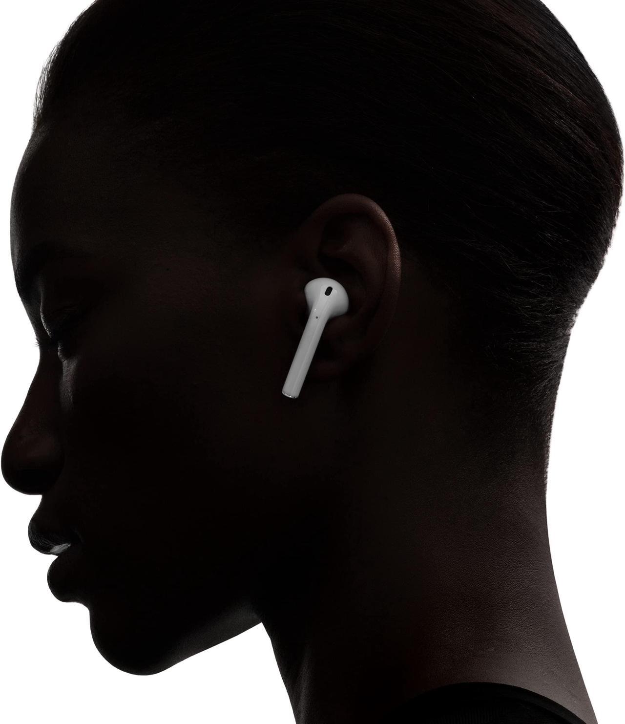 Alt view image 5 of 6 - Apple AirPods 2 (2nd Generation) In-Ear Wireless Earbuds with Wired Charging Case Included, Bluetooth Headphones for iPhone