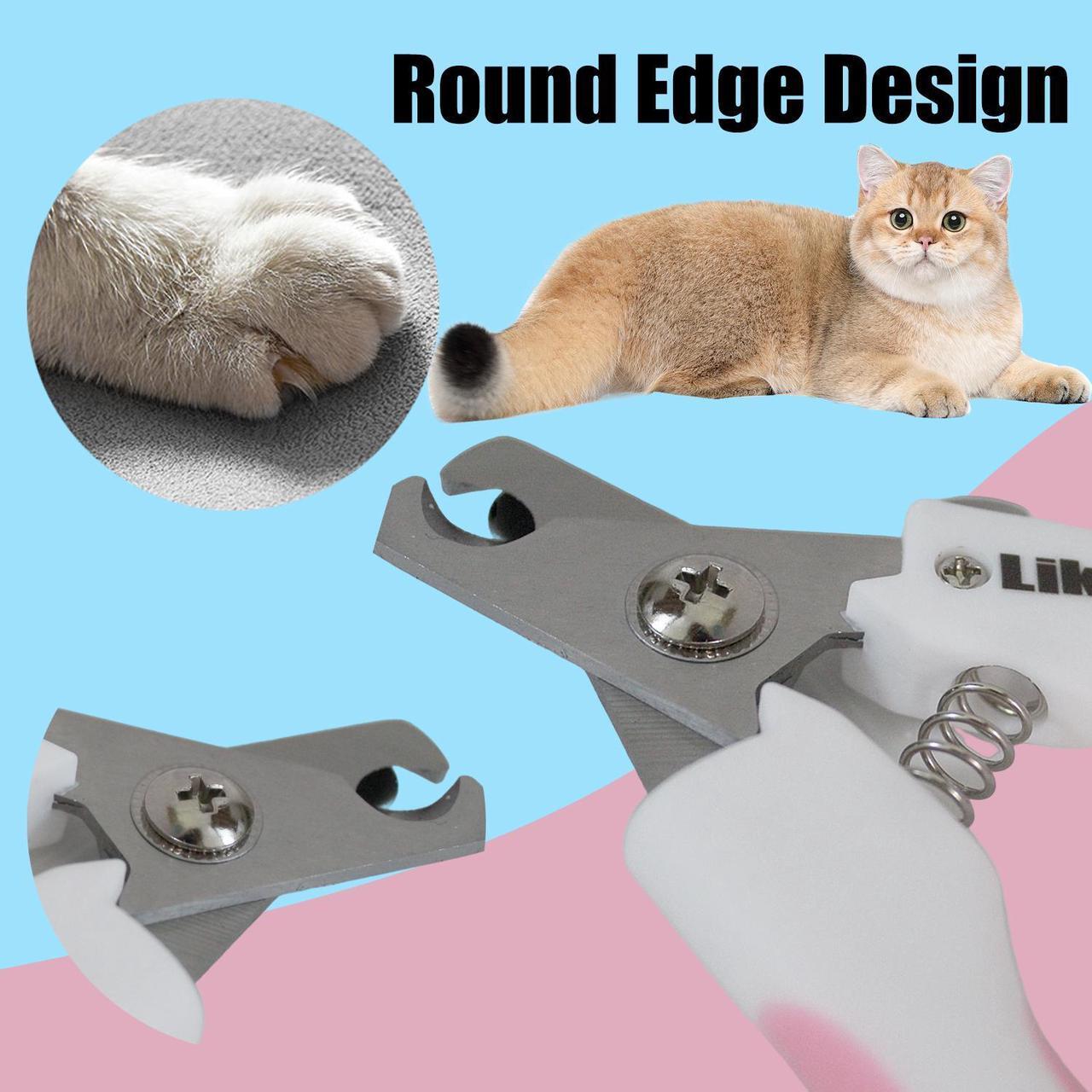 Alt view image 2 of 6 - Dog Nail Clippers, Likaty Professional Pet Nail Clipper & Trimmers with Safety Guard and Nail File to Avoid Over Cutting for Small Large Dogs Cats Paw,Blue Large