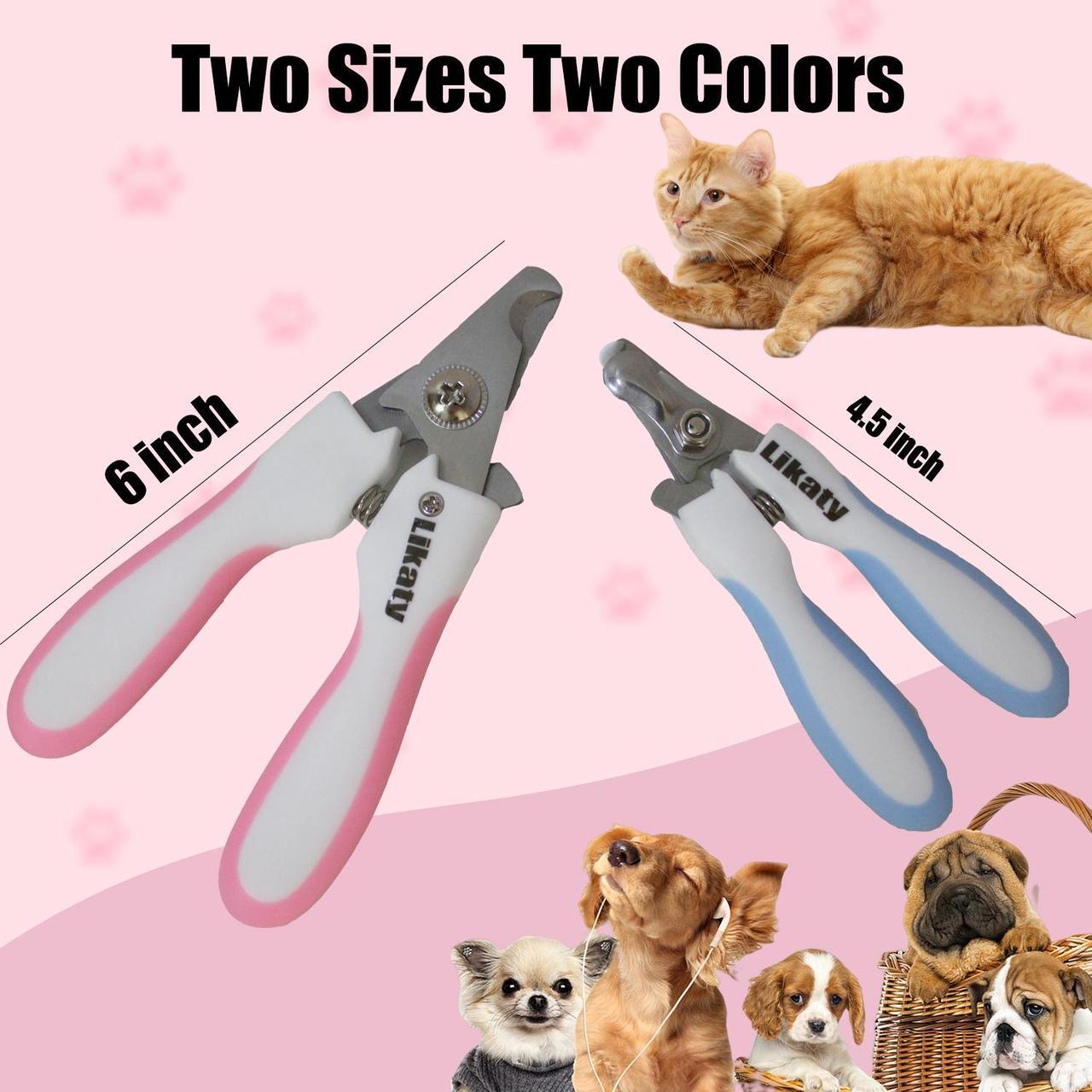 Alt view image 5 of 6 - Dog Nail Clippers, Likaty Professional Pet Nail Clipper & Trimmers with Safety Guard and Nail File to Avoid Over Cutting for Small Large Dogs Cats Paw,Blue Large