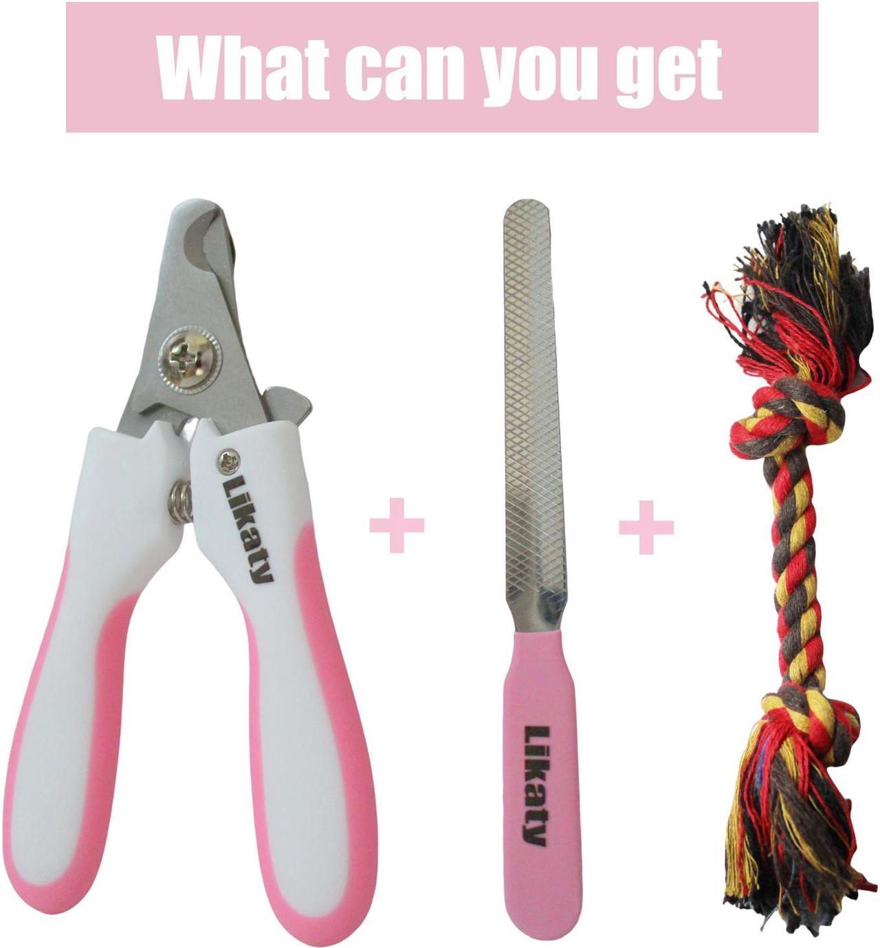 Alt view image 6 of 6 - Dog Nail Clippers, Likaty Professional Pet Nail Clipper & Trimmers with Safety Guard and Nail File to Avoid Over Cutting for Small Large Dogs Cats Paw,Blue Large