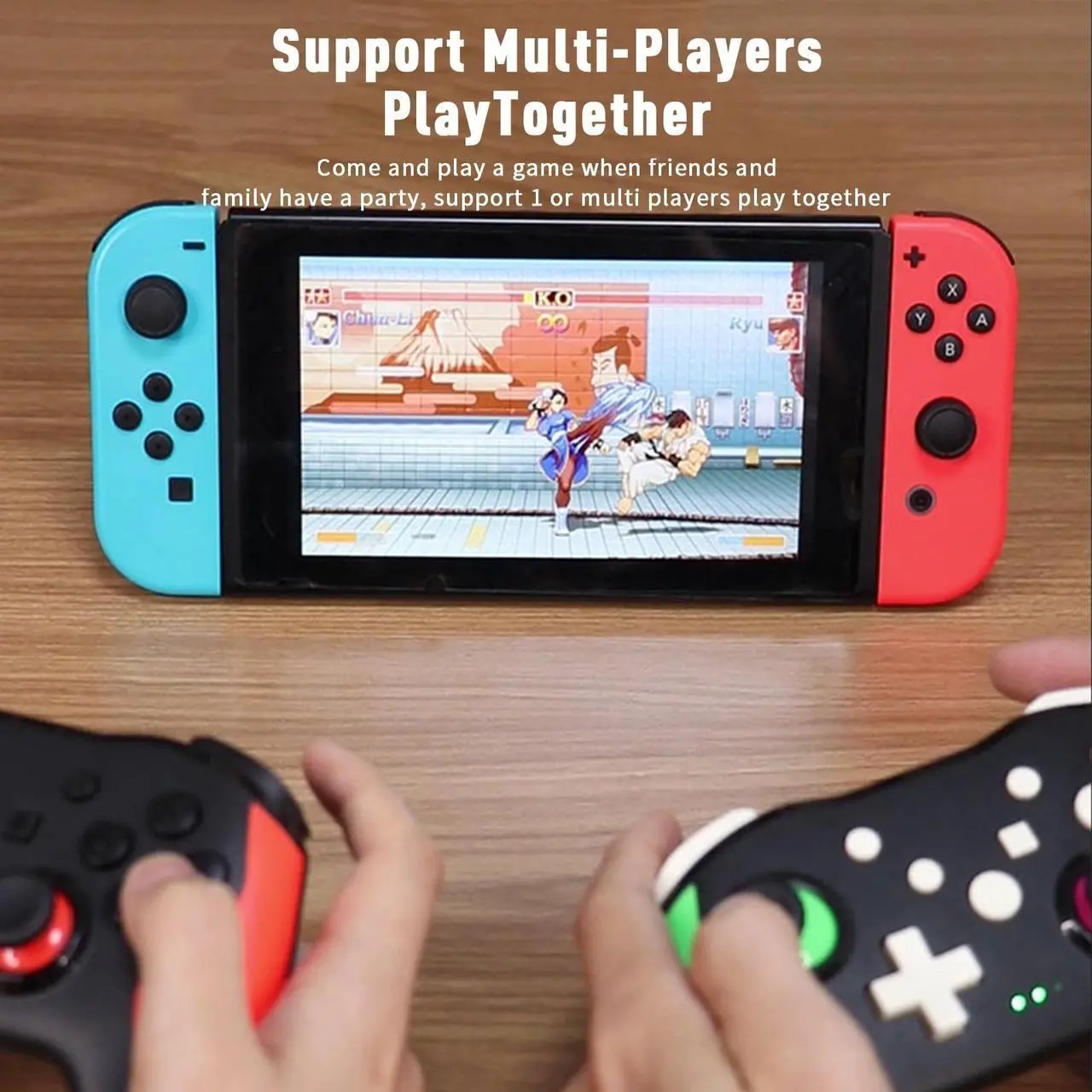 Alt view image 3 of 7 - Wireless Controller for Nintendo Switch, Likaty Joypad Compatible with Switch OLED/Lite/ Gamepad Accessories, Black Switch Pro Controller