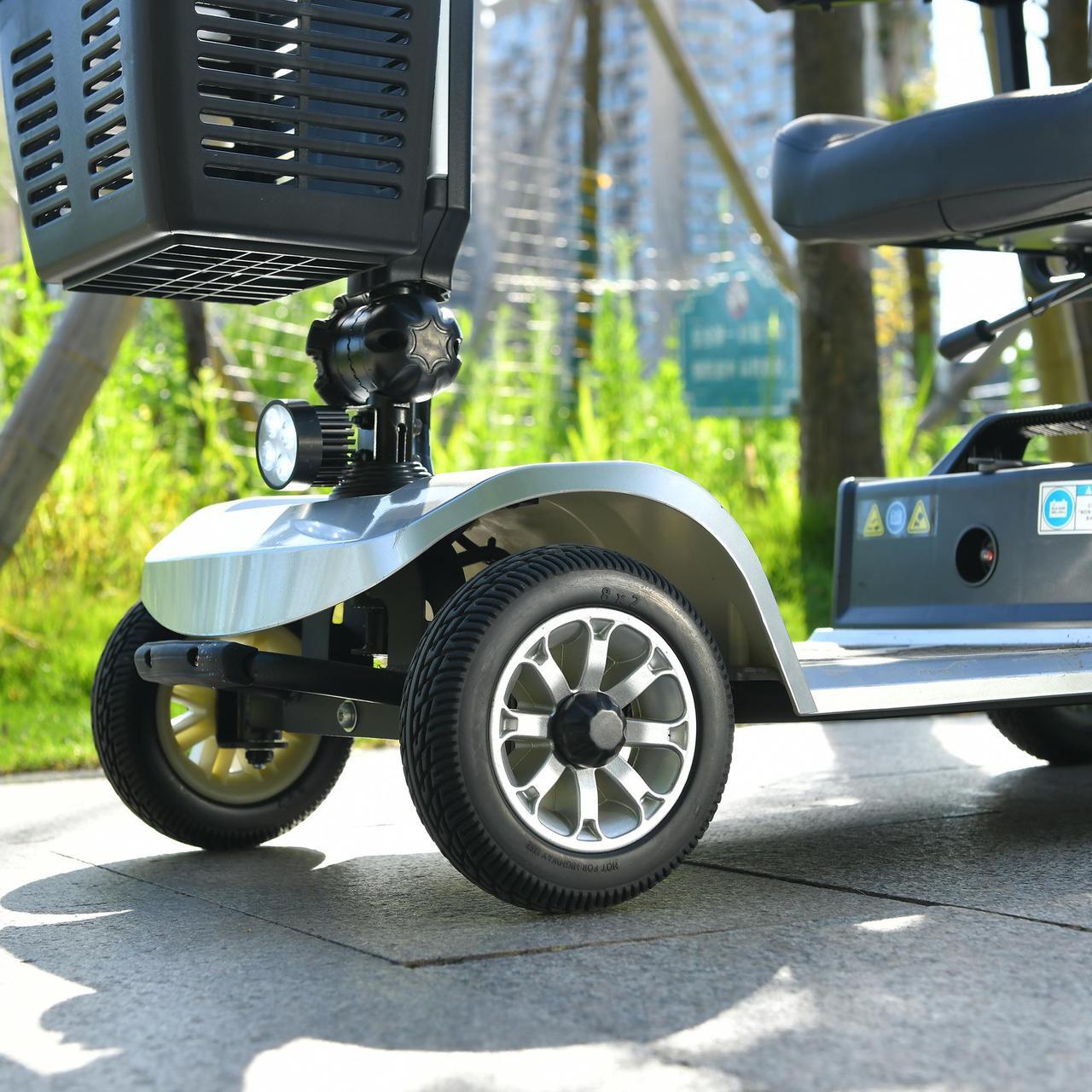 Alt view image 3 of 7 - 4 Wheels Handicapped Scooter Electric Mobility Scooter For Adult Elderly Disabled People Outdoor With Foldable Function