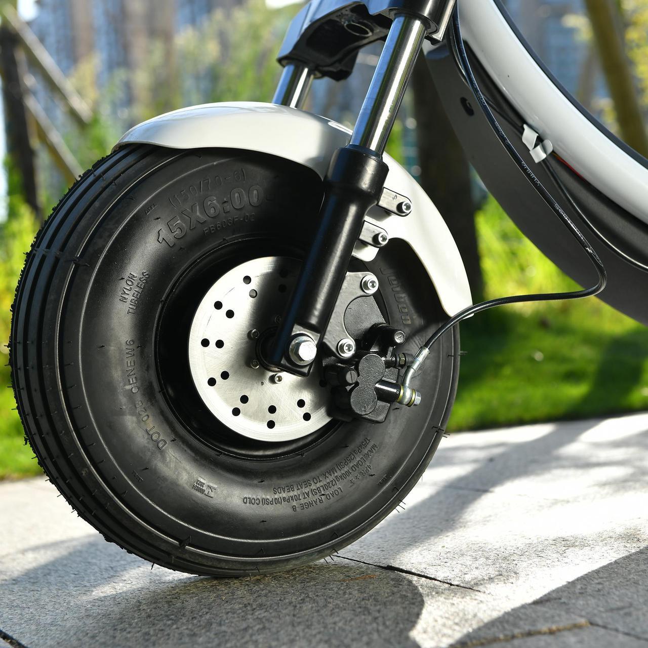 Alt view image 4 of 7 - eHoodax Max Load 120KG Adult Electric Mobility Scooter 1500W Motor 48V20AH Outdoor Travel 15 Inch big Tire Citycoco Electric Scooter