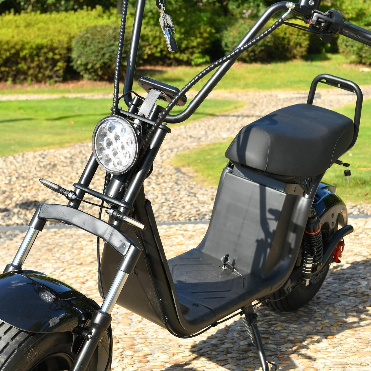 Alt view image 3 of 7 - eHoodax Adult Electric Motorcycle 3000W Motor Max Speed 55 KM/H 18 Inch Fat Tire 60V20AH 2 Wheel E Scooter