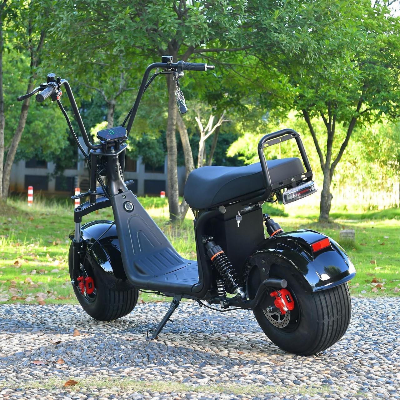 Alt view image 4 of 7 - eHoodax Adult Electric Motorcycle 3000W Motor Max Speed 55 KM/H 18 Inch Fat Tire 60V20AH 2 Wheel E Scooter