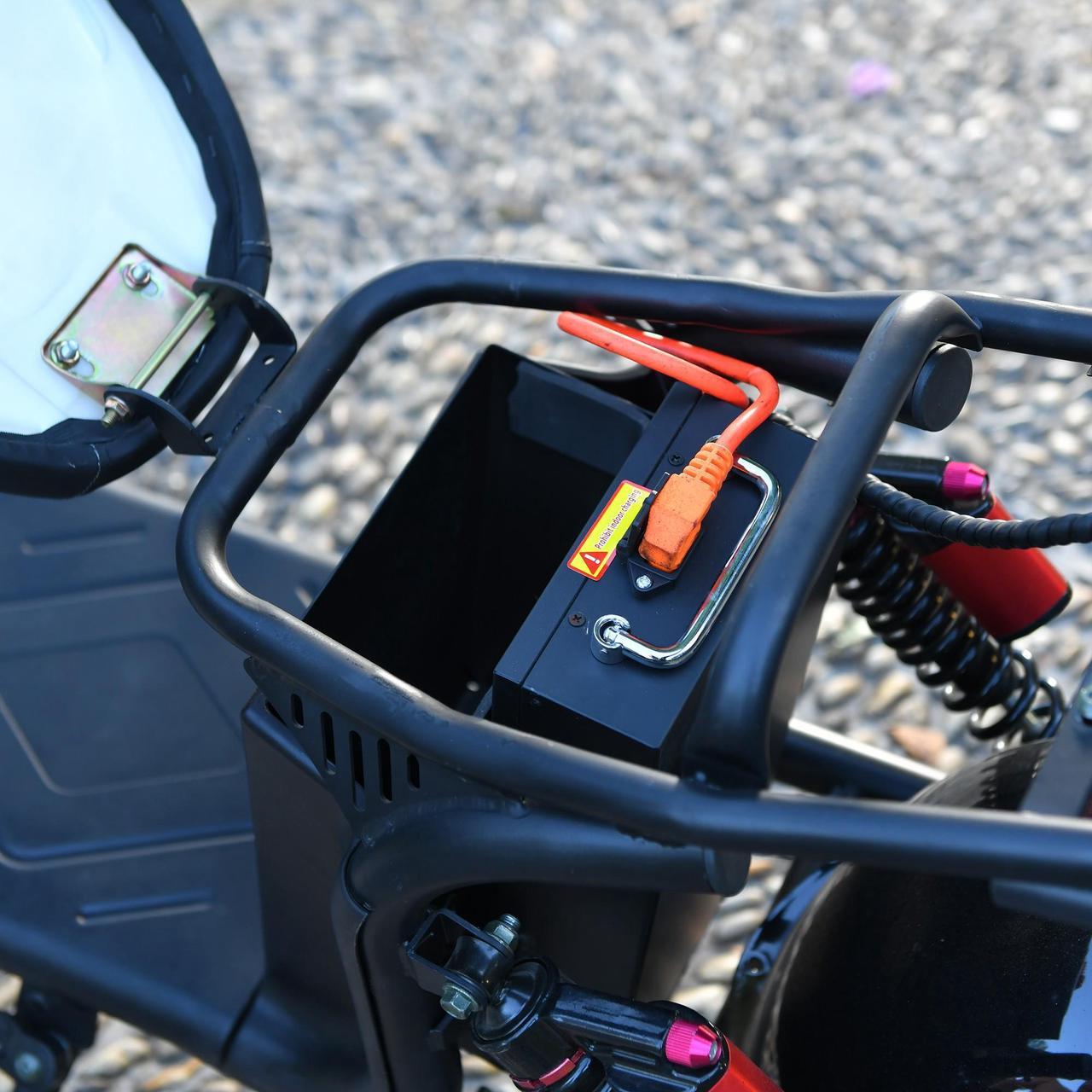 Alt view image 7 of 7 - eHoodax Adult Electric Motorcycle 3000W Motor Max Speed 55 KM/H 18 Inch Fat Tire 60V20AH 2 Wheel E Scooter
