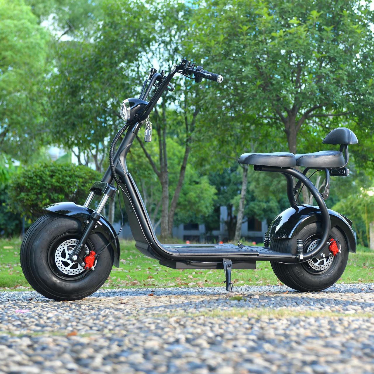 Alt view image 3 of 7 - eHoodax Citycoco Max Load 200KG Adult Electric 2 Wheel Scooter 3000W Motor Max Speed 55KM/H 18 Inch Fat Tire Electric Motorcycle EEC