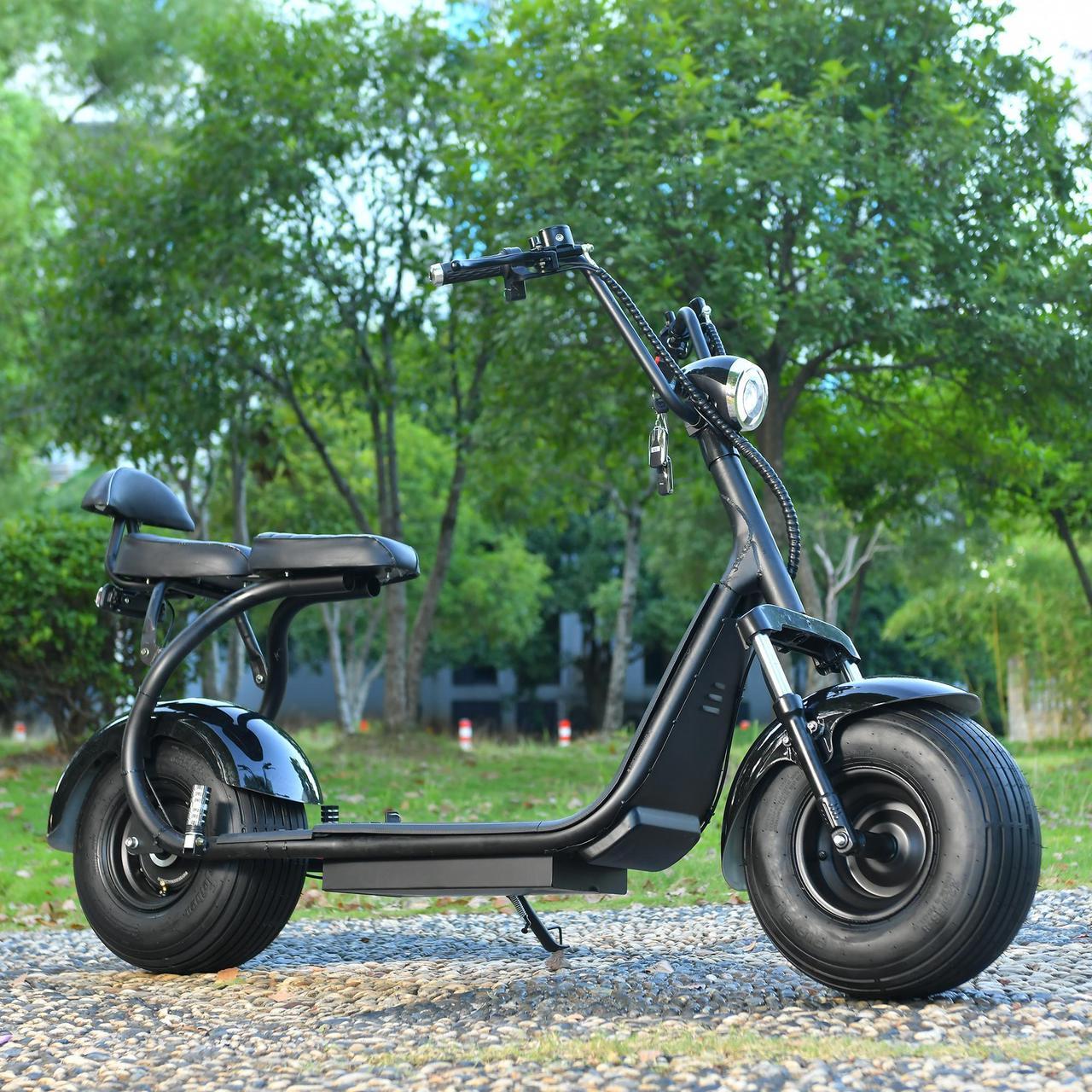 Main image of eHoodax Citycoco Max Load 200KG Adult Electric 2 Wheel Scooter 3000W Motor Max Speed 55KM/H 18 Inch Fat Tire Electric Motorcycle EEC