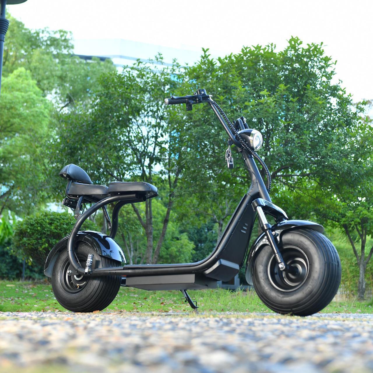 Alt view image 4 of 7 - eHoodax Citycoco Max Load 200KG Adult Electric 2 Wheel Scooter 3000W Motor Max Speed 55KM/H 18 Inch Fat Tire Electric Motorcycle EEC