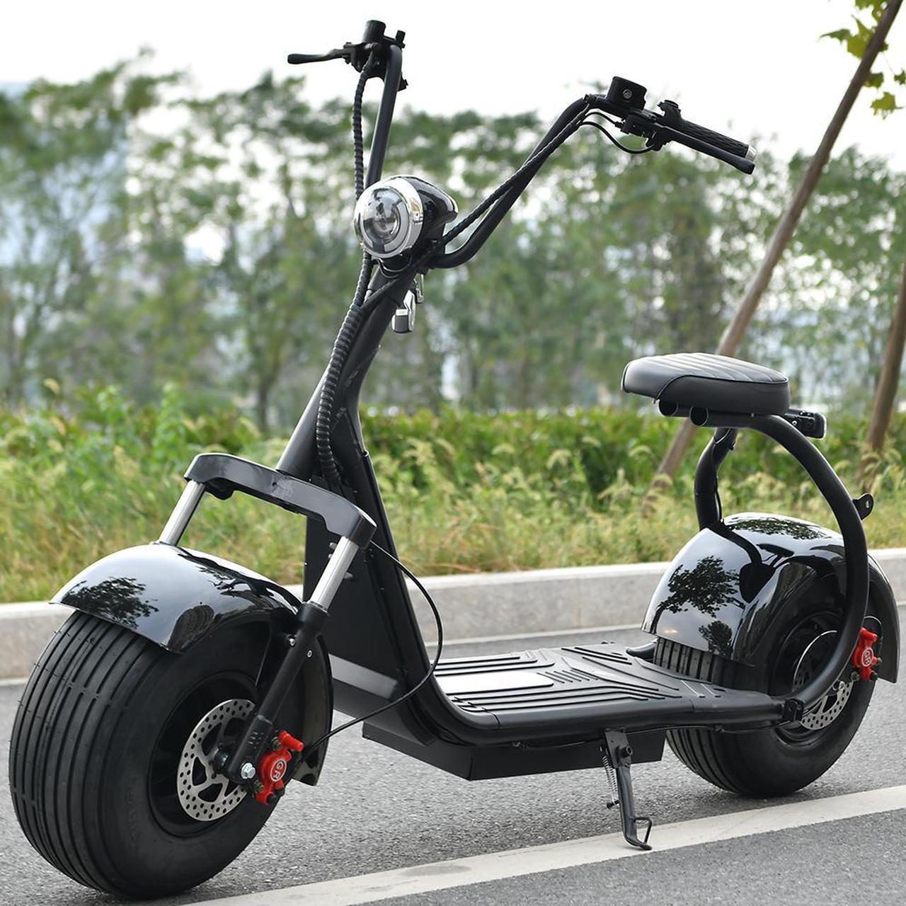 Alt view image 4 of 7 - eHoodax Harley Mini Chopper 3000 W Electric Scooter 60V 20AH top speed 32 Miles Adult Electric Scooter