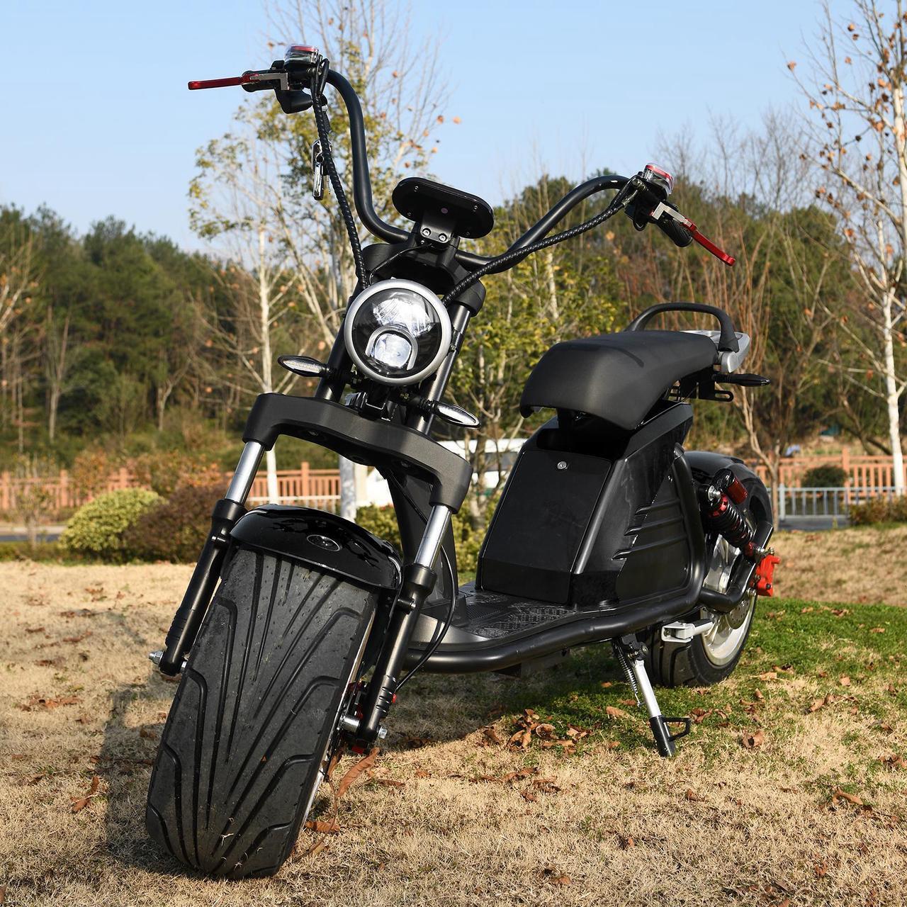 Alt view image 3 of 7 - eHoodax Adult Electric Motorcycle 3000W Motor Max Speed 75 KM/H 18 Inch Fat Tire 60V30AH Mileage 60-80KM 2 Wheel E Scooter