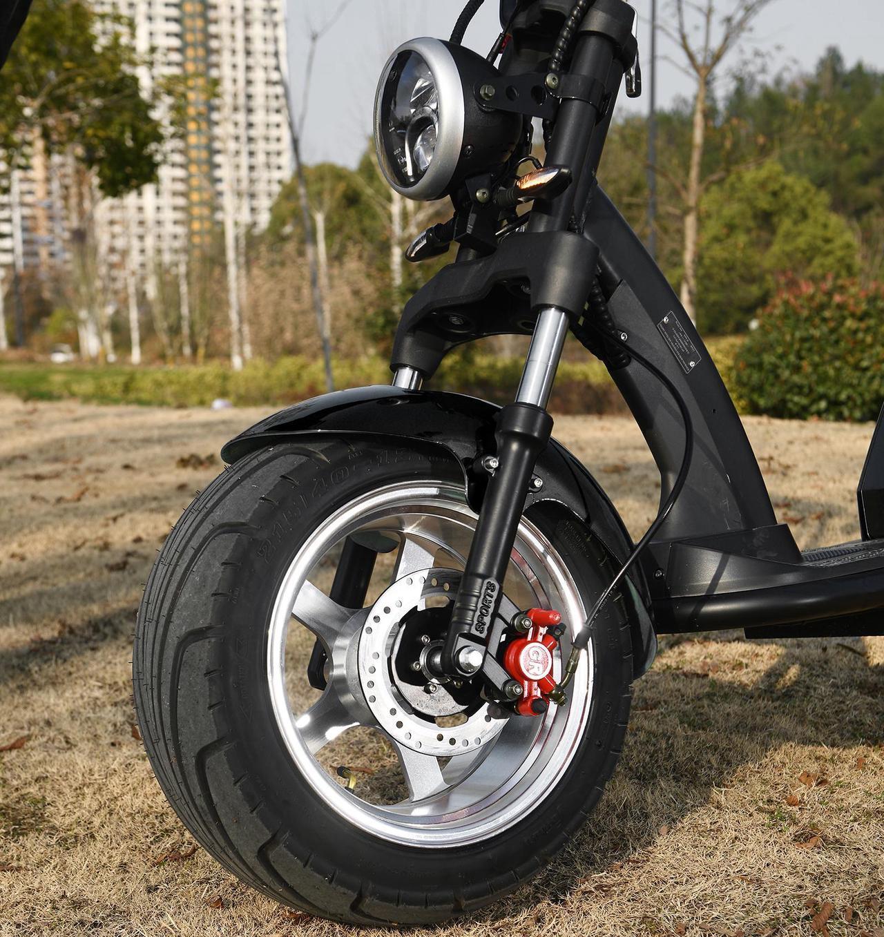 Alt view image 5 of 7 - eHoodax Adult Electric Motorcycle 3000W Motor Max Speed 75 KM/H 18 Inch Fat Tire 60V30AH Mileage 60-80KM 2 Wheel E Scooter