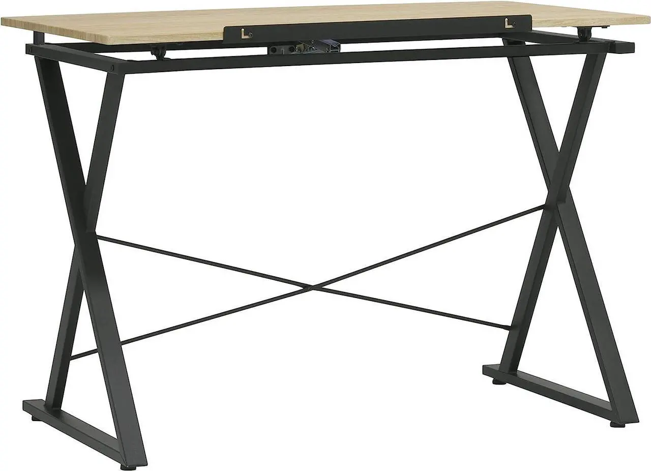 Alt view image 4 of 7 - SD STUDIO DESIGNS Axiom II Drawing 42" Wide Adjustable Top Drafting Table, Graphite Black/Ashwood