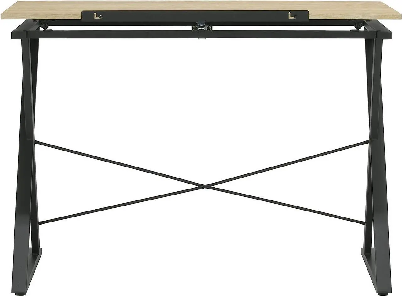 Alt view image 6 of 7 - SD STUDIO DESIGNS Axiom II Drawing 42" Wide Adjustable Top Drafting Table, Graphite Black/Ashwood