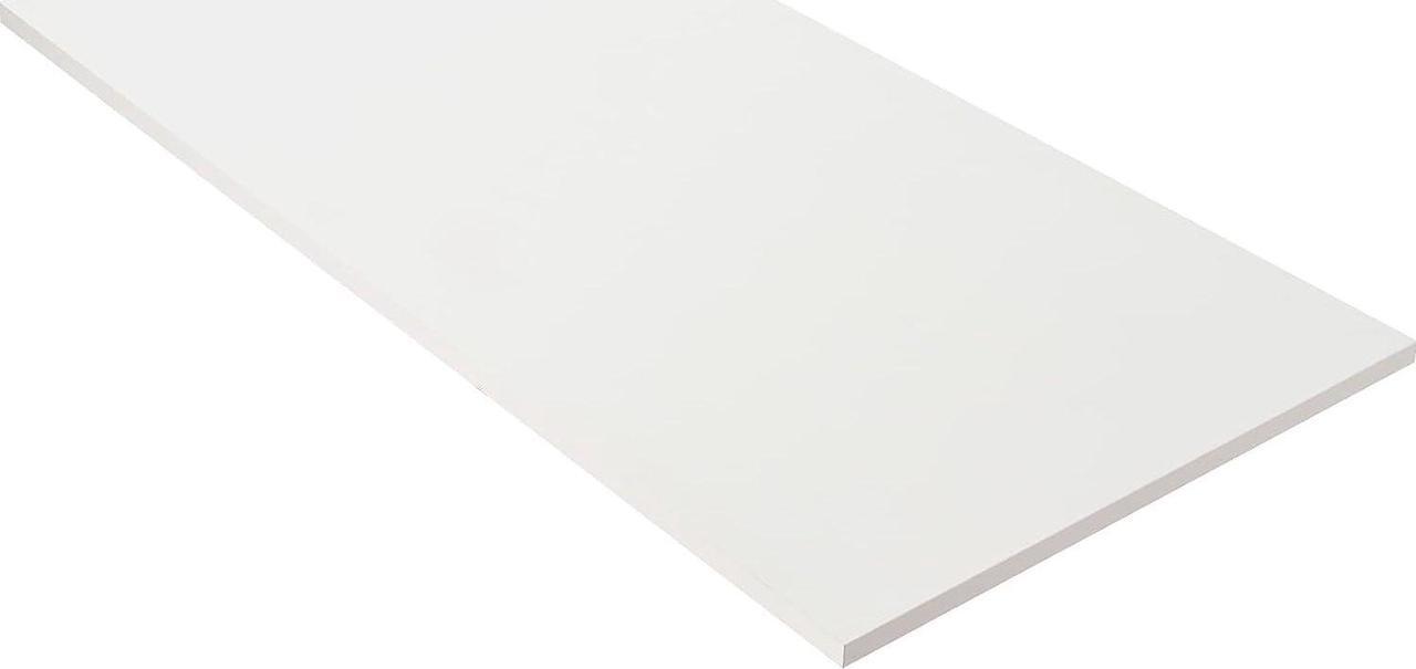 Main image of Kaboon Table Top 43x24 inches, One-Piece Melamine Desktop for Sit Stand Desk, Double Desks for Home Office, Rectangular Wood Countertop, 1 inch Thick, White Top Only