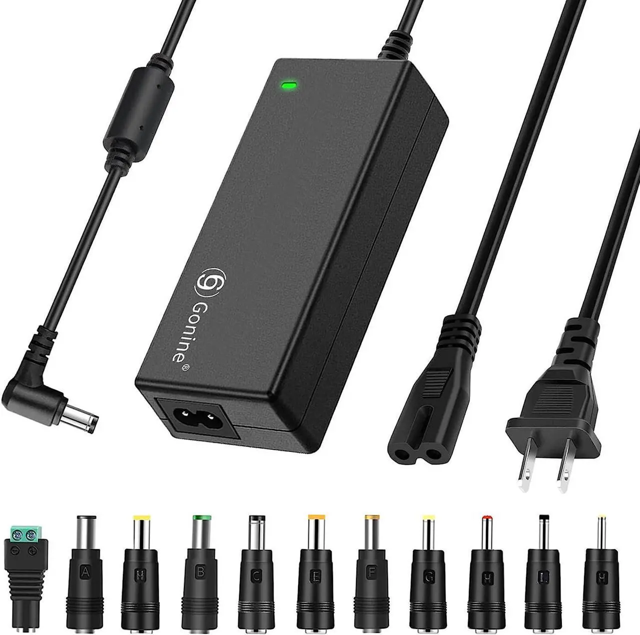 Main image of Gonine 24V 2.5A Soundbar Power Supply Charger Cord, 100-240V 50-60Hz 24 Volt 60W 45W AC Adapter for 24Vdc LED Strips Light Vizio Samsung Sound bar Dymo Labels Printer.