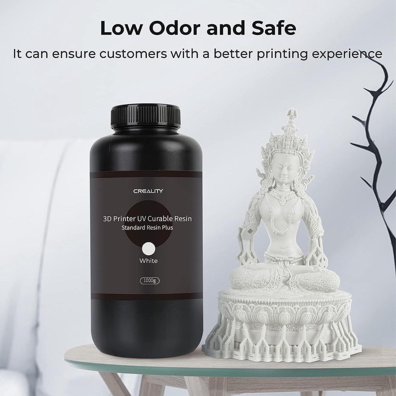 Alt view image 4 of 7 - Creality 3D Printer Resin 1kg, Upgraded Standard Photopolymer Resin 405nm UV-Curing Resin 3D Printer Liquid for ANYCUBIC, ELEGOO, LCD/MSLA/DLP 3D Printing, Low Shrinkage, High Precision, Clear