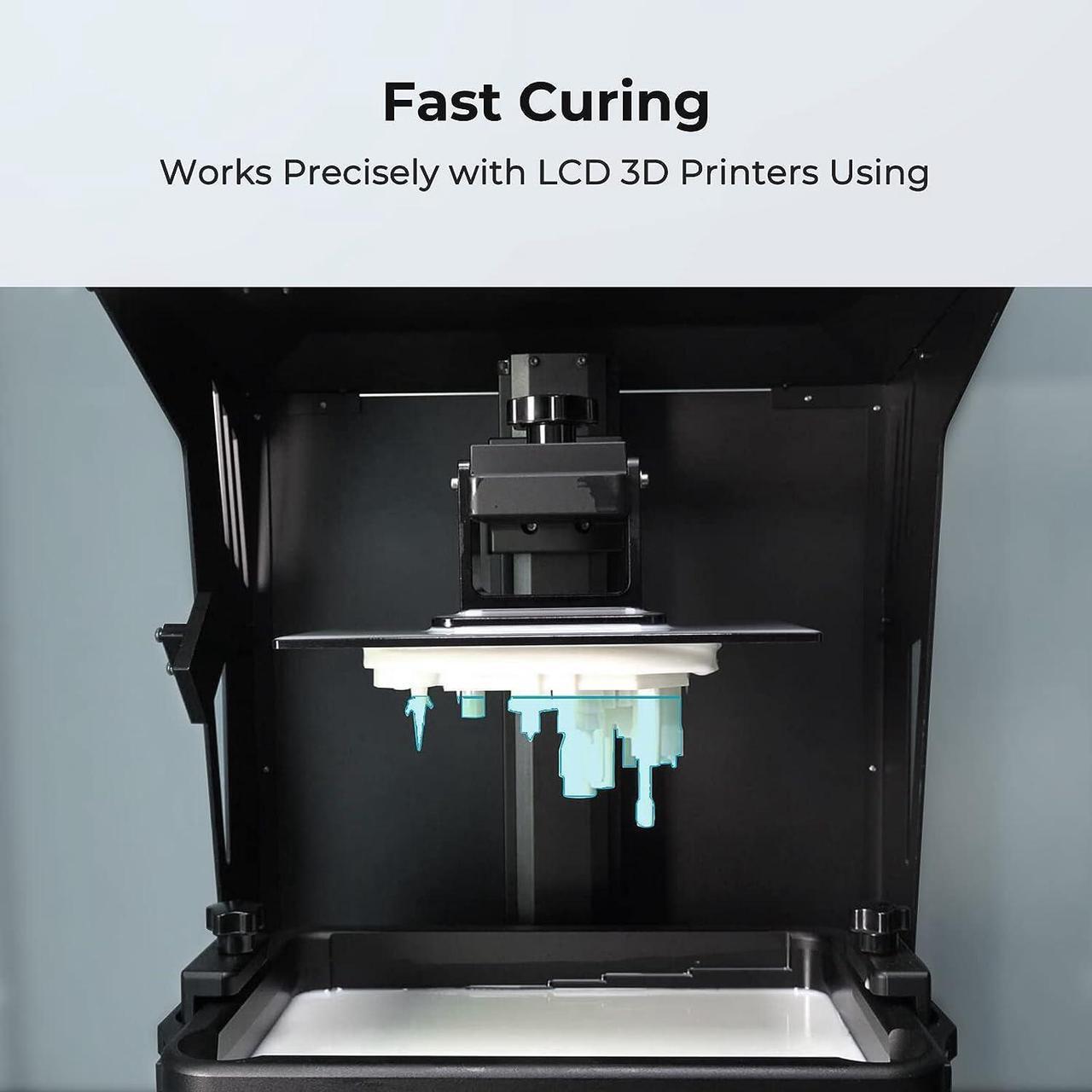 Alt view image 5 of 7 - Creality 3D Printer Resin 1kg, Upgraded Standard Photopolymer Resin 405nm UV-Curing Resin 3D Printer Liquid for ANYCUBIC, ELEGOO, LCD/MSLA/DLP 3D Printing, Low Shrinkage, High Precision, Clear