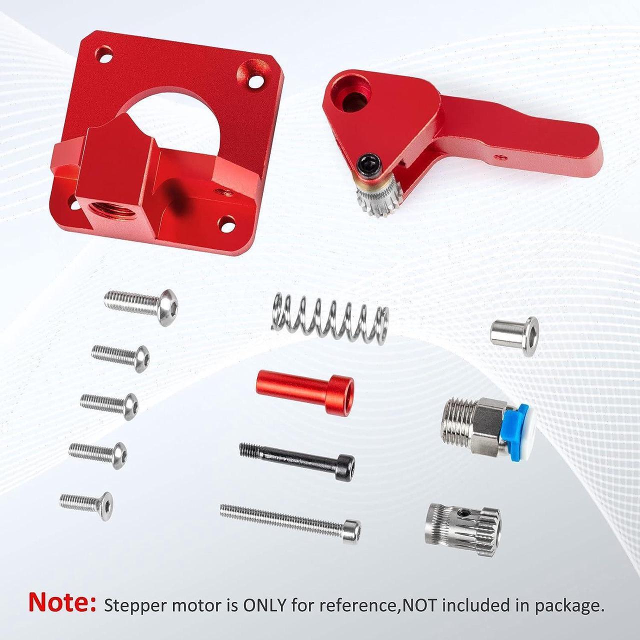 Alt view image 4 of 7 - Redrex Dual Gear Ender 3 Extruder with Two Washers Metal Drive Feeder Upgrade Kit Compatible with Creality Ender 3 V2 Pro,Ender 3 Neo Series,CR10 3D Printer TPU Filament Supported(Motor Shaft>21.5mm)