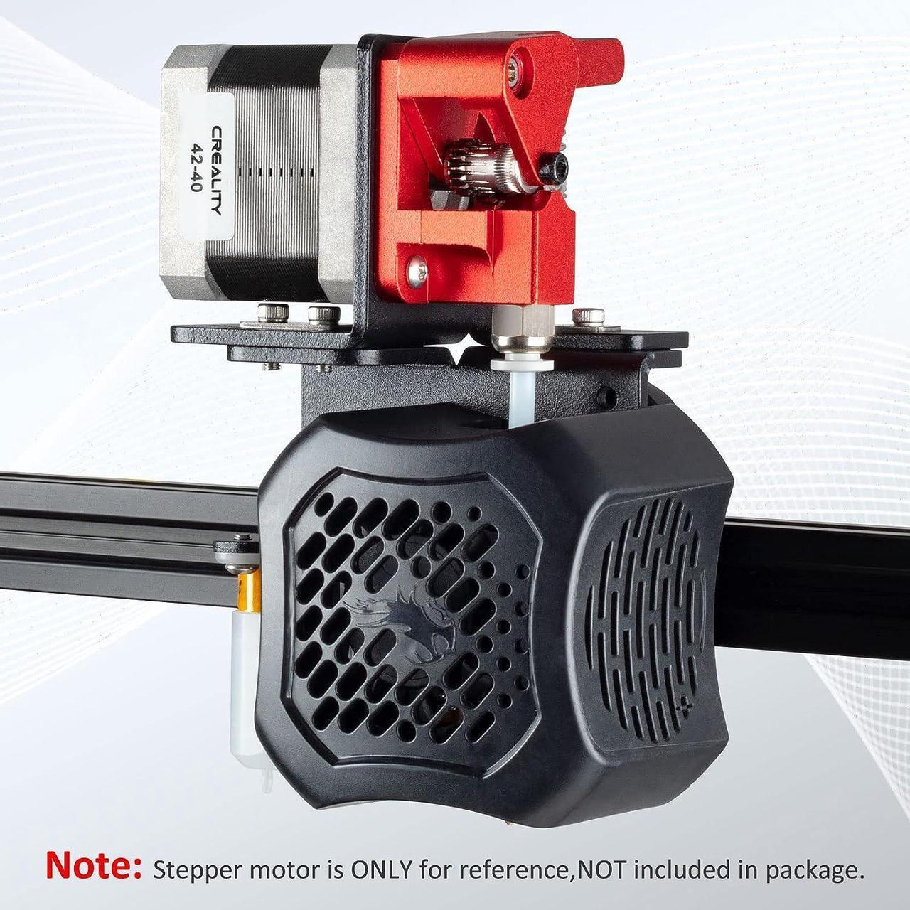 Alt view image 5 of 7 - Redrex Dual Gear Ender 3 Extruder with Two Washers Metal Drive Feeder Upgrade Kit Compatible with Creality Ender 3 V2 Pro,Ender 3 Neo Series,CR10 3D Printer TPU Filament Supported(Motor Shaft>21.5mm)