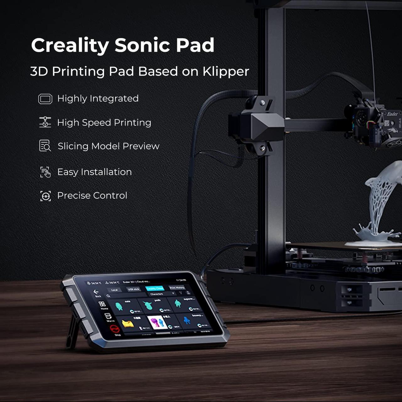 Alt view image 2 of 7 - Creality Sonic Pad Based on Klipper Firmware 7 Inch Touch Screen 3D Printer Smart Pad with Higher Printing Speed for Creality Ender 3 Pro/Ender 3 V2/Ender 3 S1/Ender 3 S1 Pro FDM Ender 3D Printers