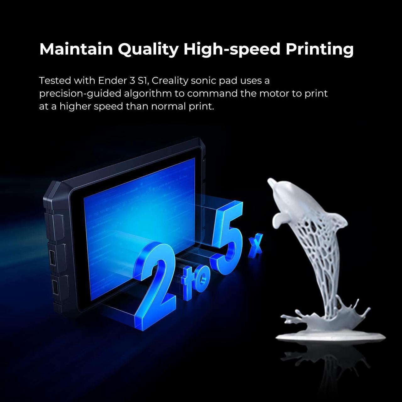 Alt view image 3 of 7 - Creality Sonic Pad Based on Klipper Firmware 7 Inch Touch Screen 3D Printer Smart Pad with Higher Printing Speed for Creality Ender 3 Pro/Ender 3 V2/Ender 3 S1/Ender 3 S1 Pro FDM Ender 3D Printers