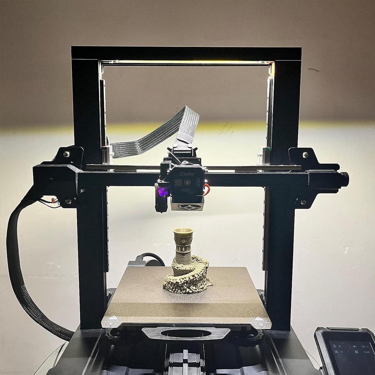 Main image of 3D Printer Hidden LED Light 3W Light bar with Two Levels of Brightness Suitable for Ender 3 Ender 3 V2 Ender 3 Pro Ender 3 S1 Cr 6 se and Other 24V Power Supply 3D Printers