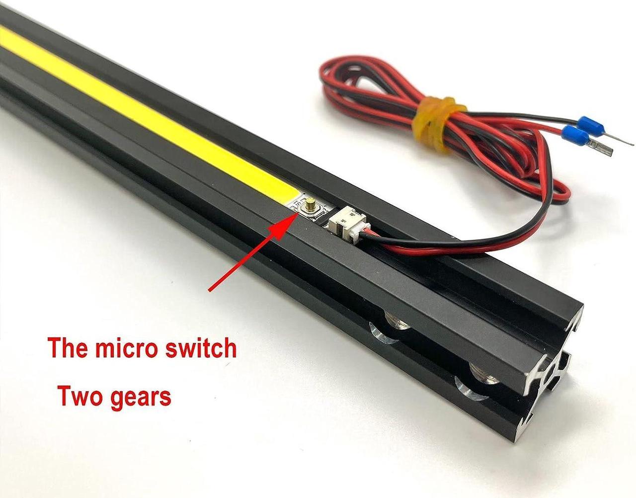 Alt view image 2 of 5 - 3D Printer Hidden LED Light 3W Light bar with Two Levels of Brightness Suitable for Ender 3 Ender 3 V2 Ender 3 Pro Ender 3 S1 Cr 6 se and Other 24V Power Supply 3D Printers