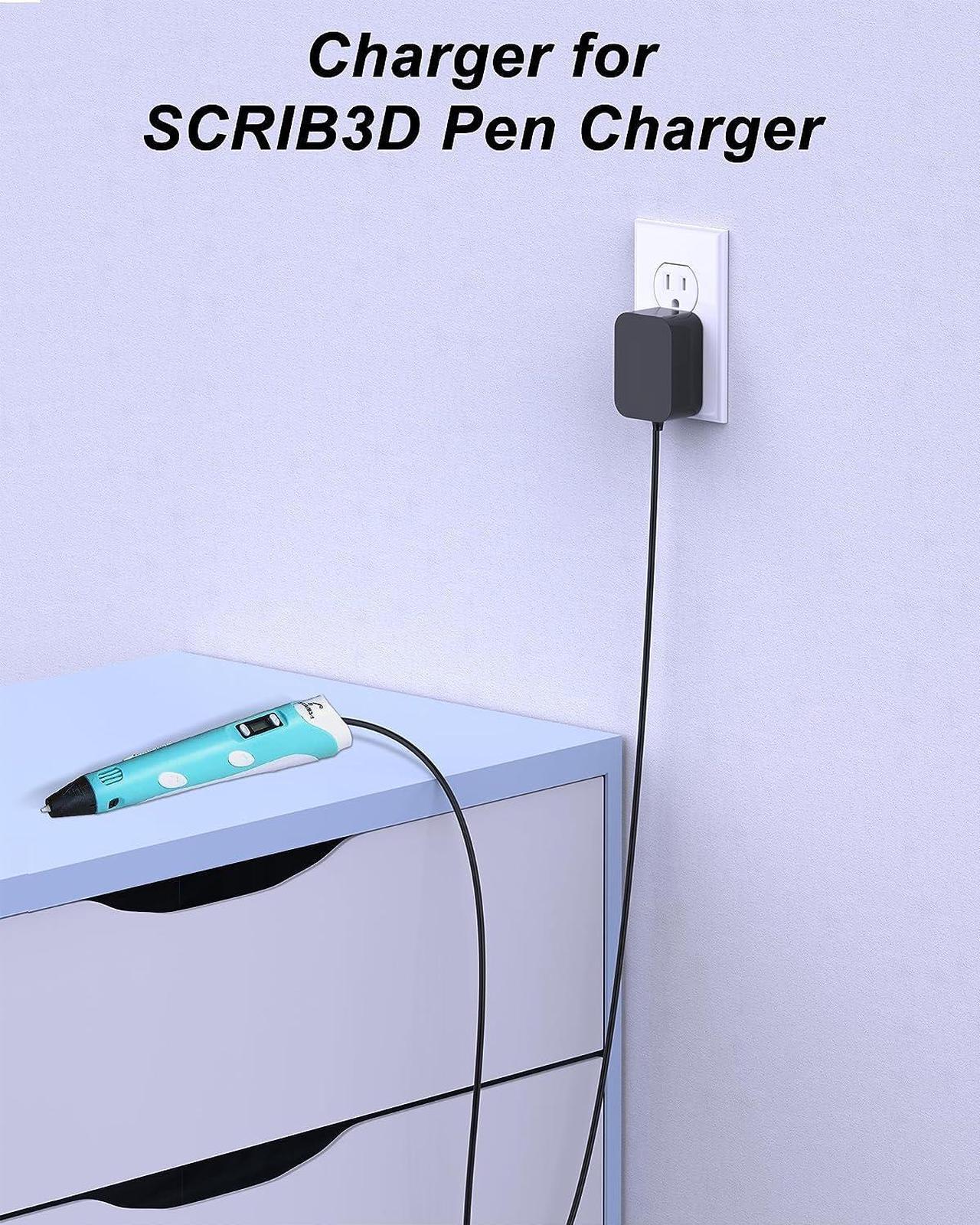Alt view image 2 of 7 - for SCRIB3D Pen Charger Compatible with SCRIB3D P1 3D Printing Pen with DisplayAdvanced 3D Printing Pen, Portable and Compact 3D Pen