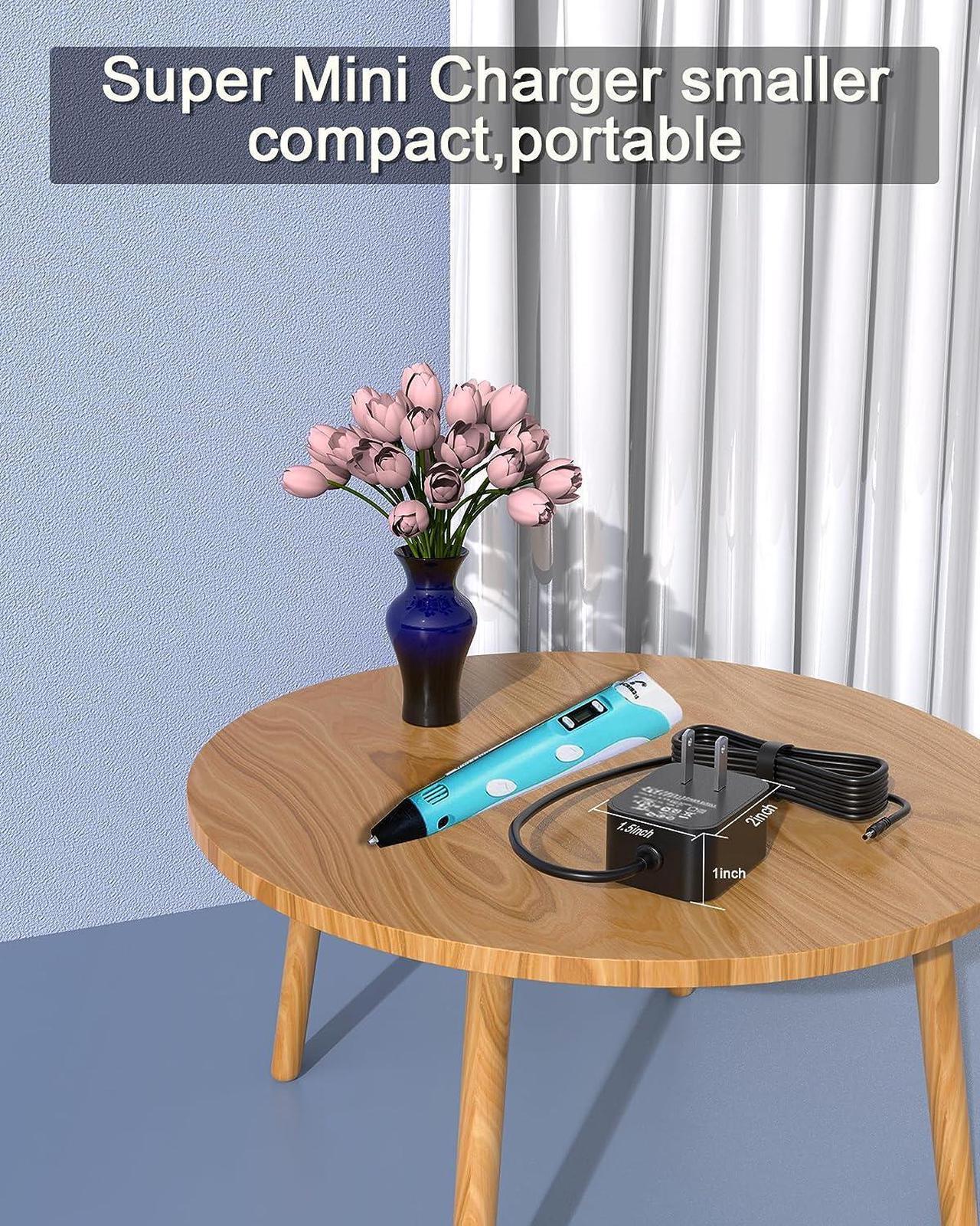 Alt view image 5 of 7 - for SCRIB3D Pen Charger Compatible with SCRIB3D P1 3D Printing Pen with DisplayAdvanced 3D Printing Pen, Portable and Compact 3D Pen