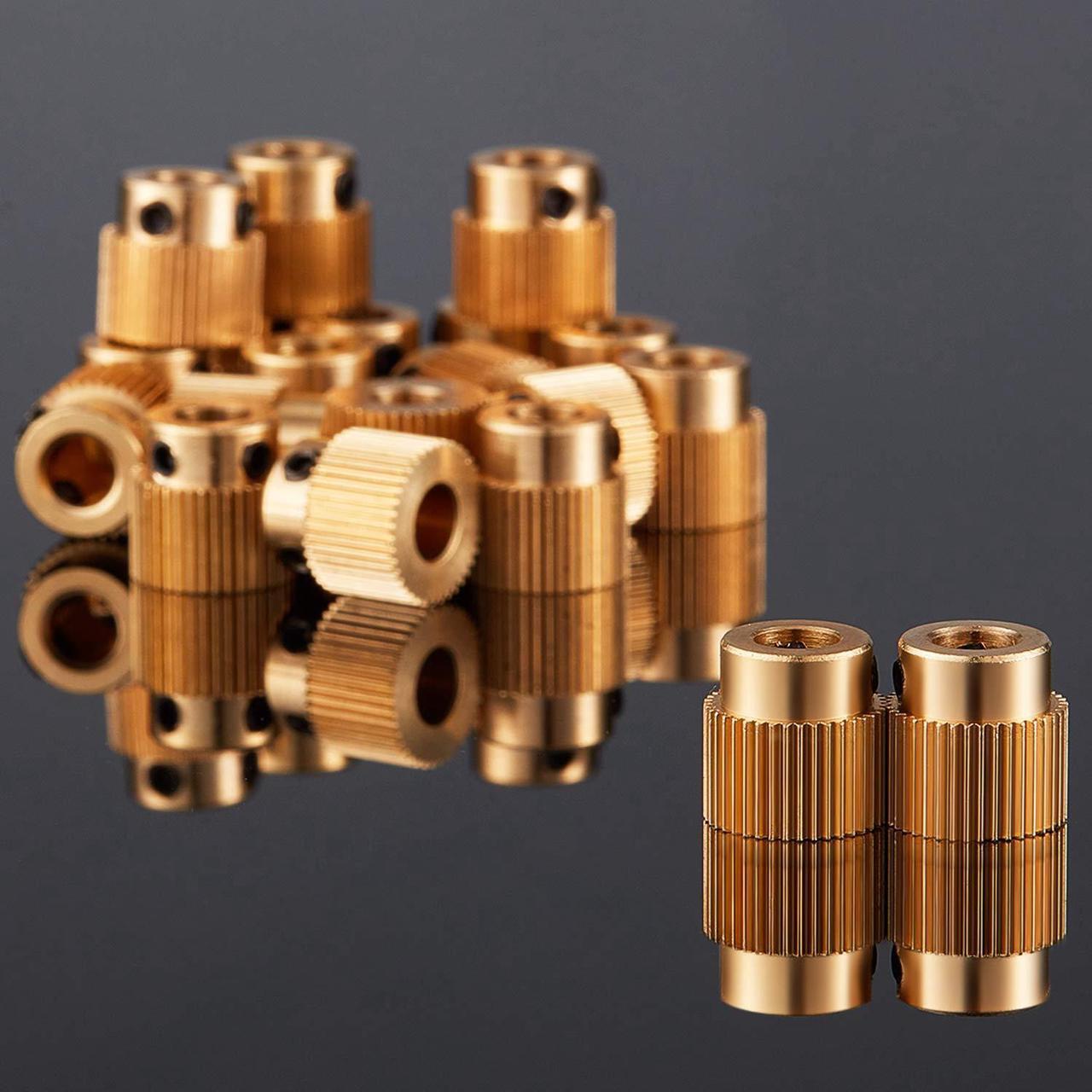 Alt view image 4 of 7 - Extruder Wheel 3D Printer Parts Drive 40 Teeth Gear Brass Extruder Wheel Gear Compatible with CR-10, CR-10S, S4, S5, Ender 3, Ender 3 Pro (10), Welcome to consult