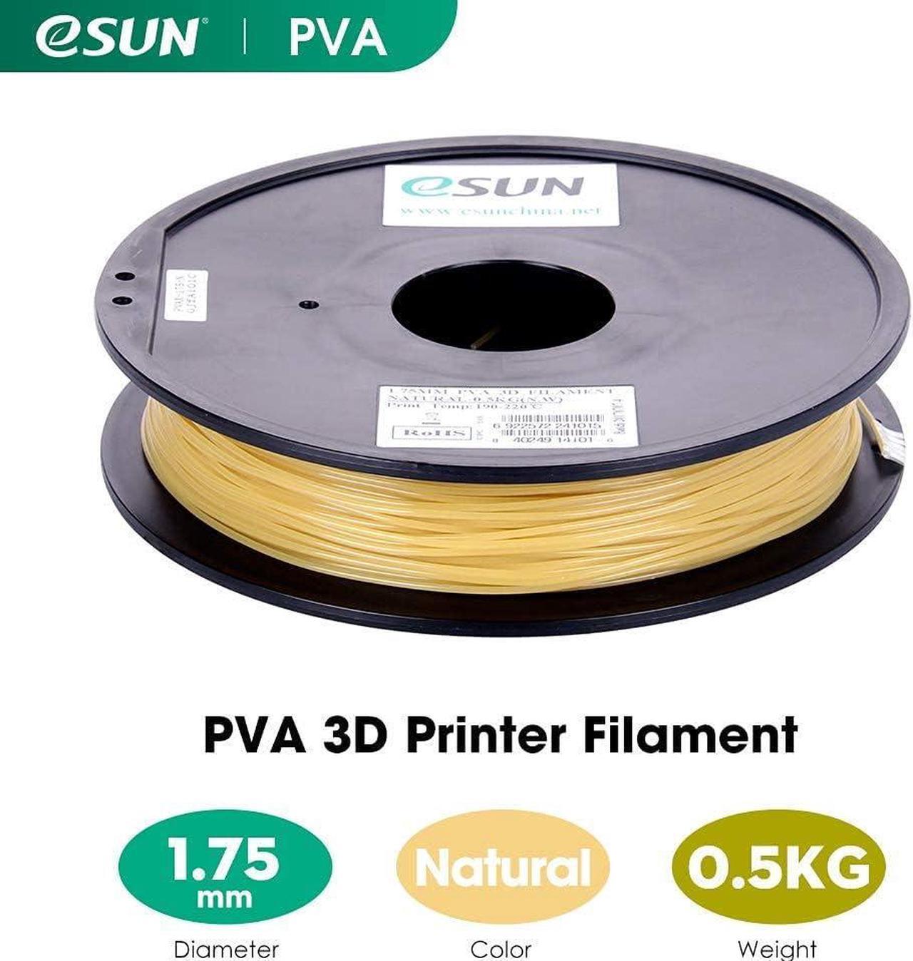 Alt view image 2 of 7 - eSUN Water Soluble PVA Filament 1.75mm, 3D Printer Filament PVA, 0.5KG Spool 3D Printing Filament for 3D Printers, Natural, Welcome to consult
