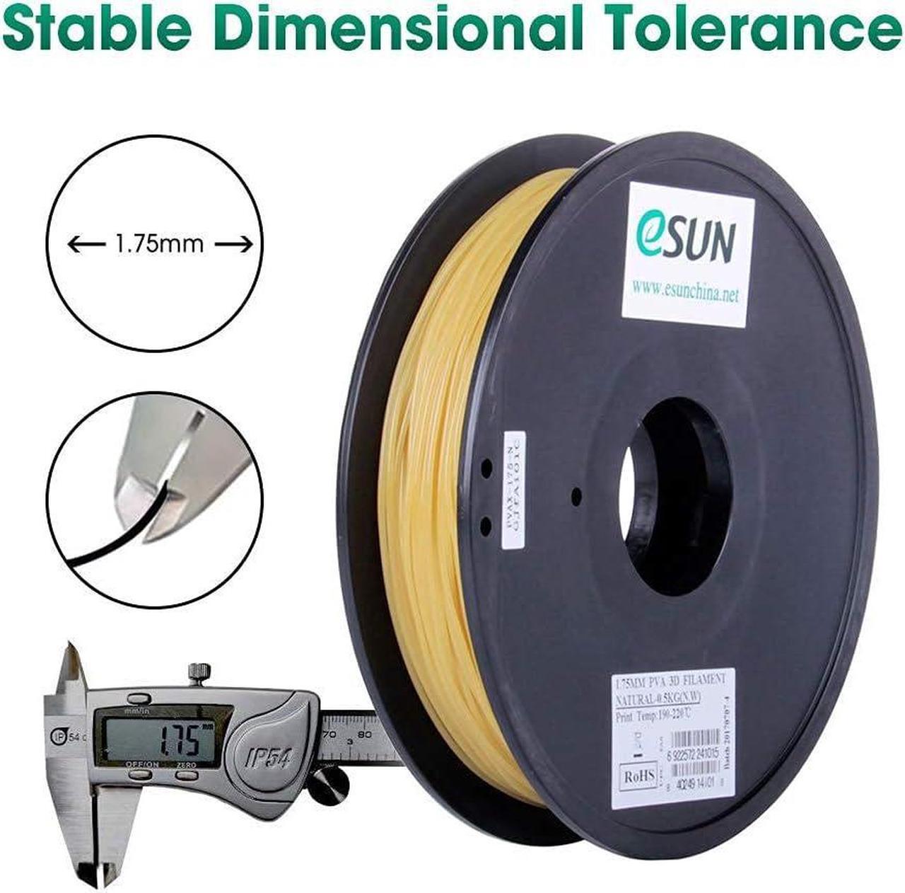 Alt view image 3 of 7 - eSUN Water Soluble PVA Filament 1.75mm, 3D Printer Filament PVA, 0.5KG Spool 3D Printing Filament for 3D Printers, Natural, Welcome to consult