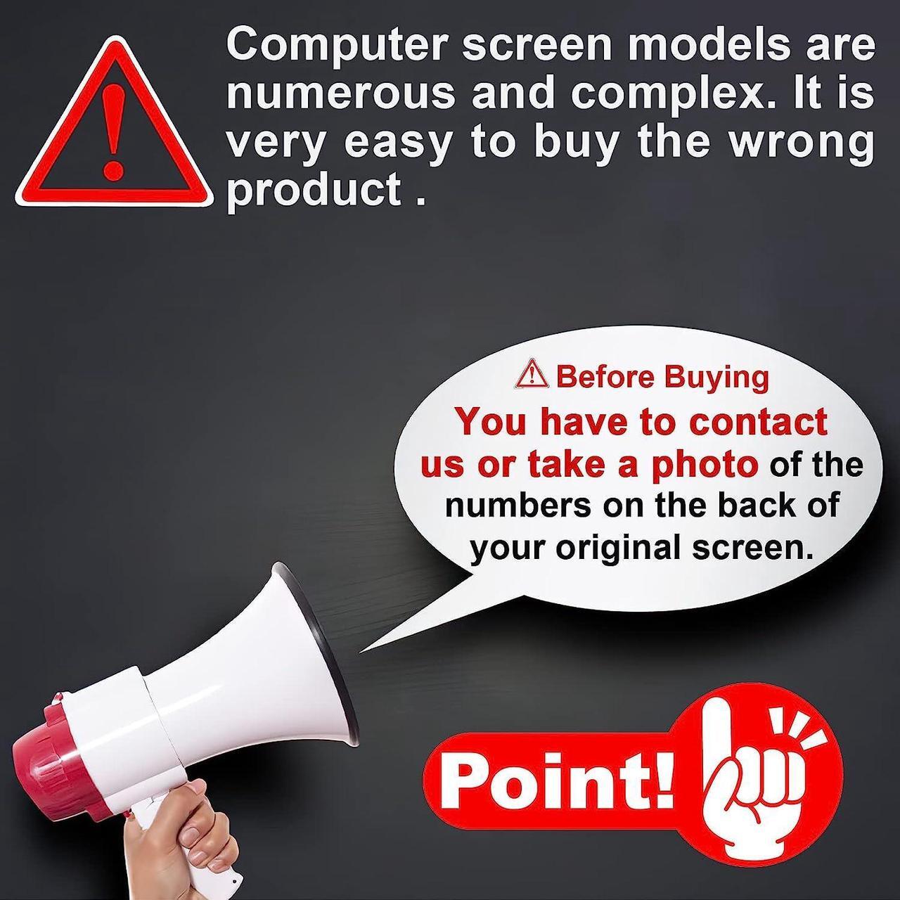 Alt view image 4 of 4 - NUOLAISUN 23.8 Replacement for Dell inspiron 5490 5400 All in One Series LCD Display Touch Screen LM238WF5 (SS)(G2) LM238WF5-SSG2
