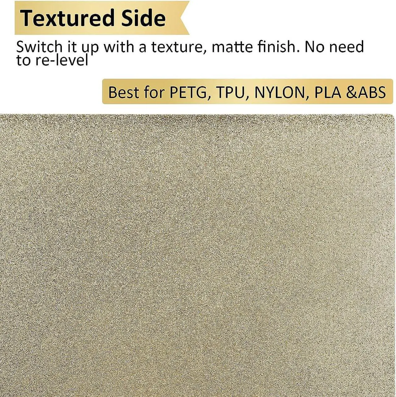 Alt view image 5 of 7 - PEI Spring Steel Bed with Magnetic Sheet for Edner 3 pro/Ender 3 v2/S1,Ender 5 3D Printer,235mm*235mm (235-235, Smooth & Textured PEI)